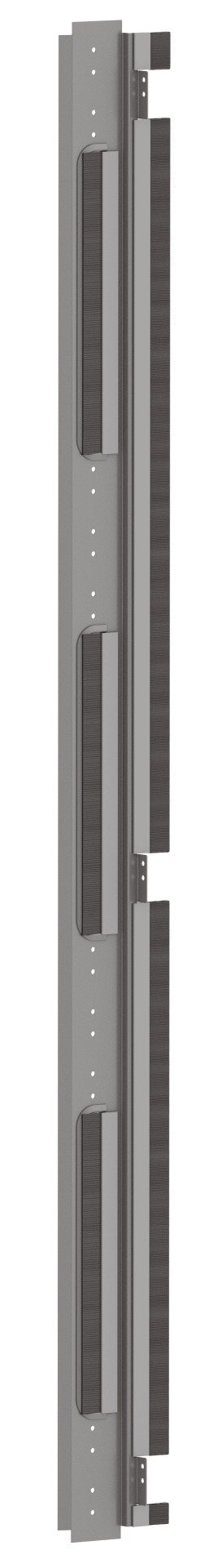 Seitenabdeckung mit 3 Öffnungen für PRO 42HE, B=800, 2 Stk., RAL7035