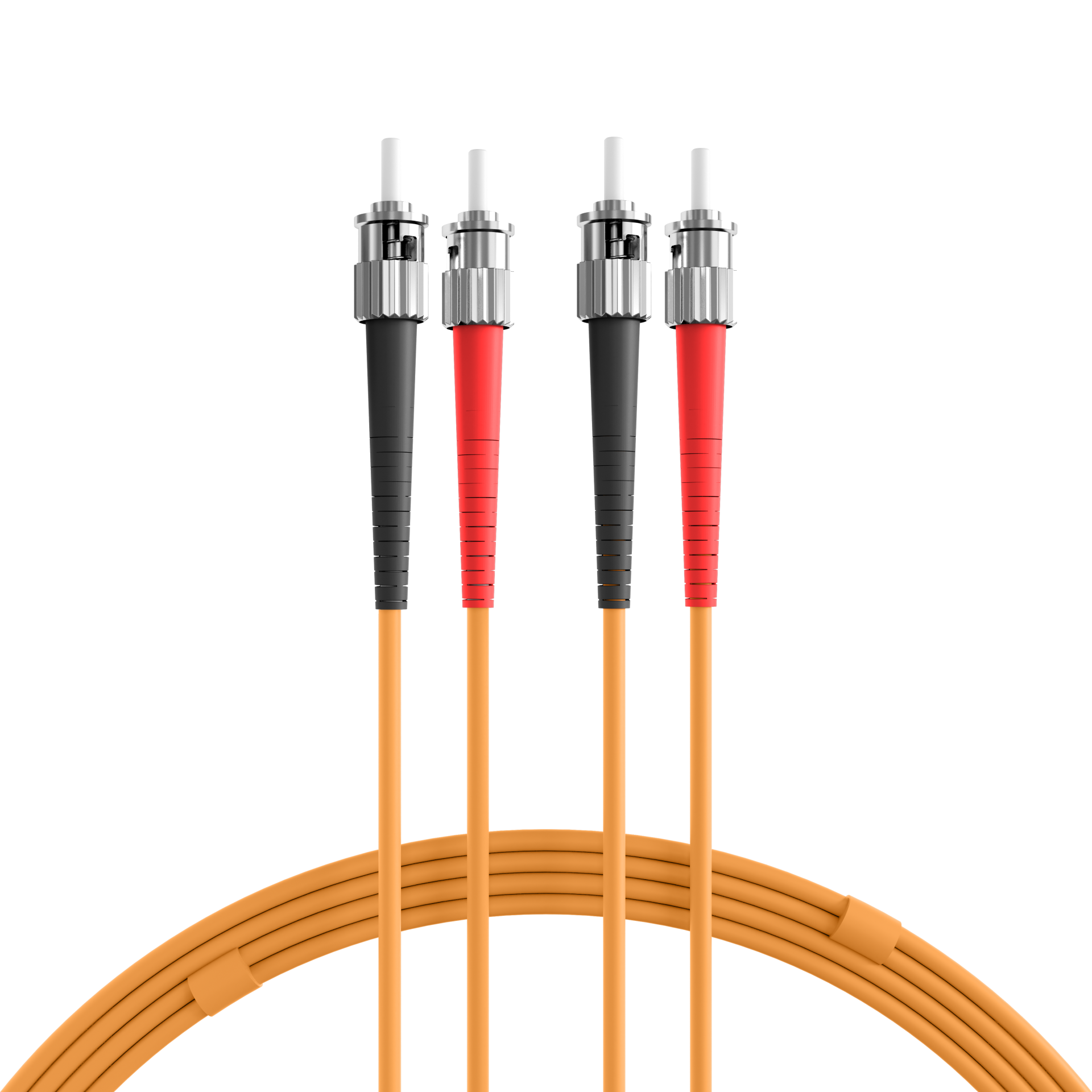 Duplex Patchcable ST-ST OM1 1m LSZH 3mm orange