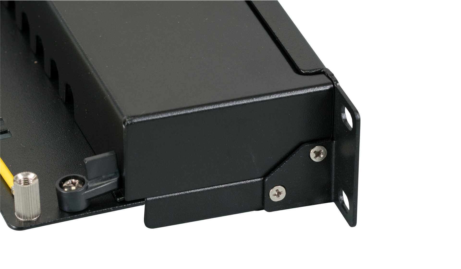 Mini-Patchpanel STP 8xRJ45 Cat.6A, 10“ 1U, RAL9005 black