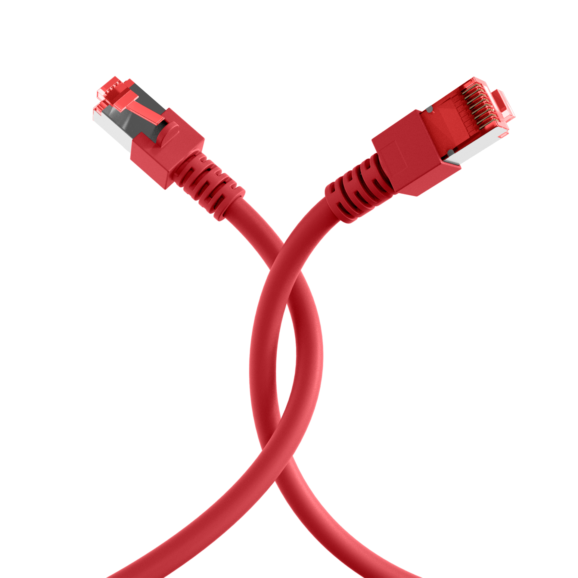 RJ45 Patch Cord Cat.6 S/FTP LSZH red 25m