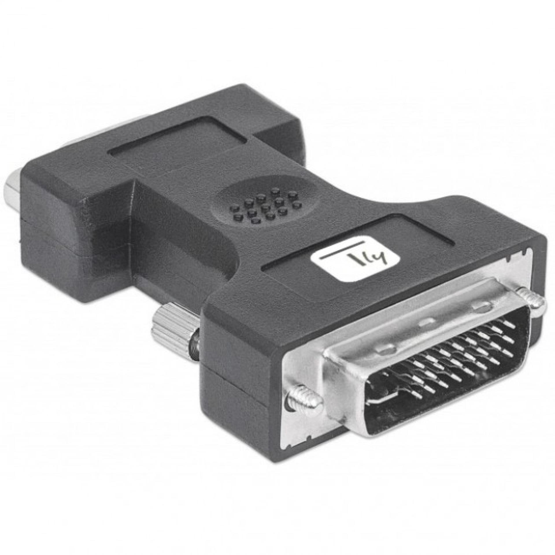 DVI Adapter, DVI-I male auf VGA female,, schwarz