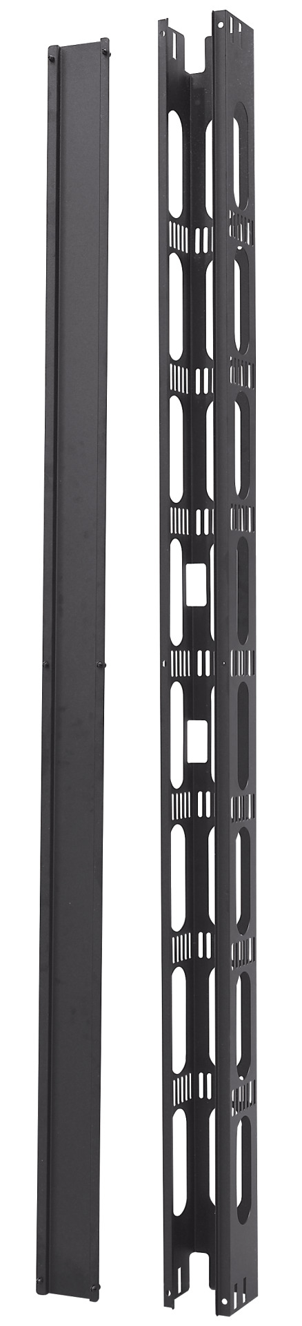 Vertical Cable Management 47U, 1 Piece, RAL7035, for PRO