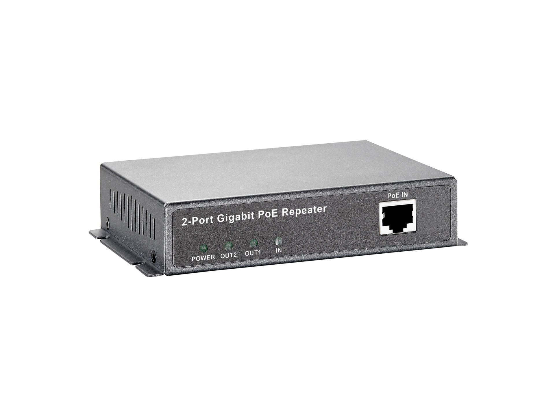 2-Port Gigabit Ethernet PoE-Repeater - 2 PoE Ports