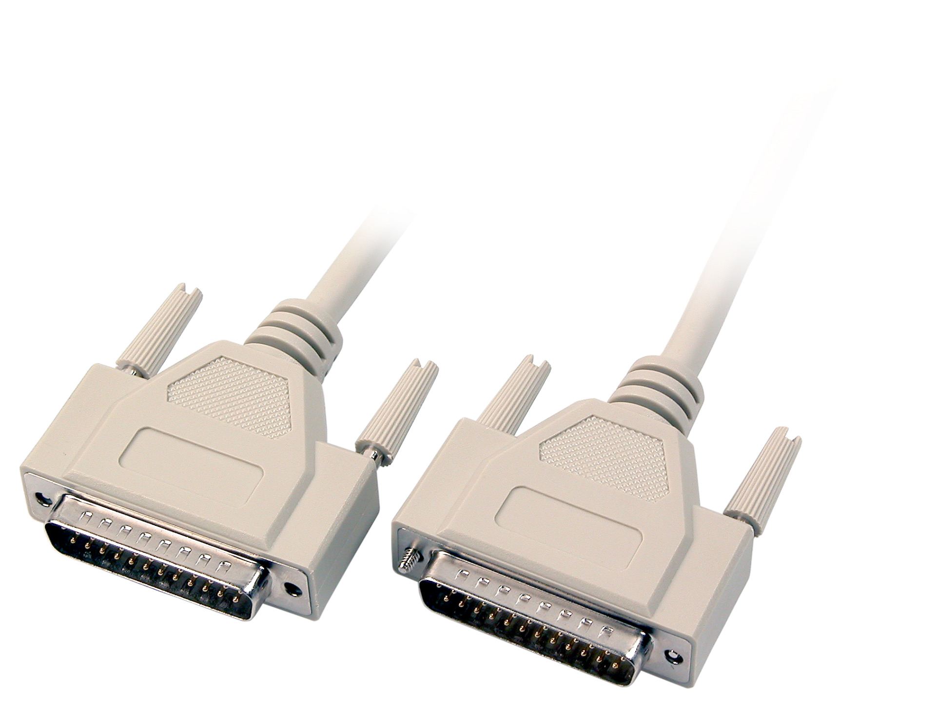 Datacable serial 1:1, 2x DSub 25, M-M, 1,0m, beige