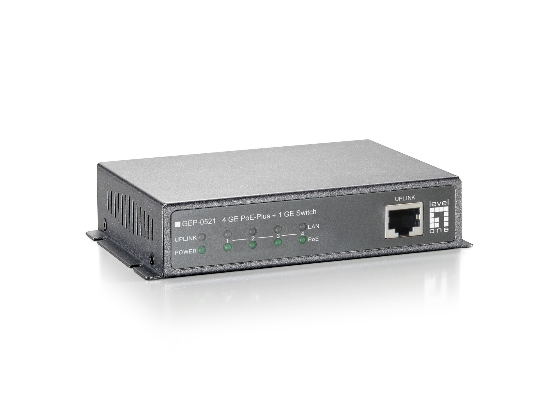 4 GE PoE+ - 1 GE Switch (120W)