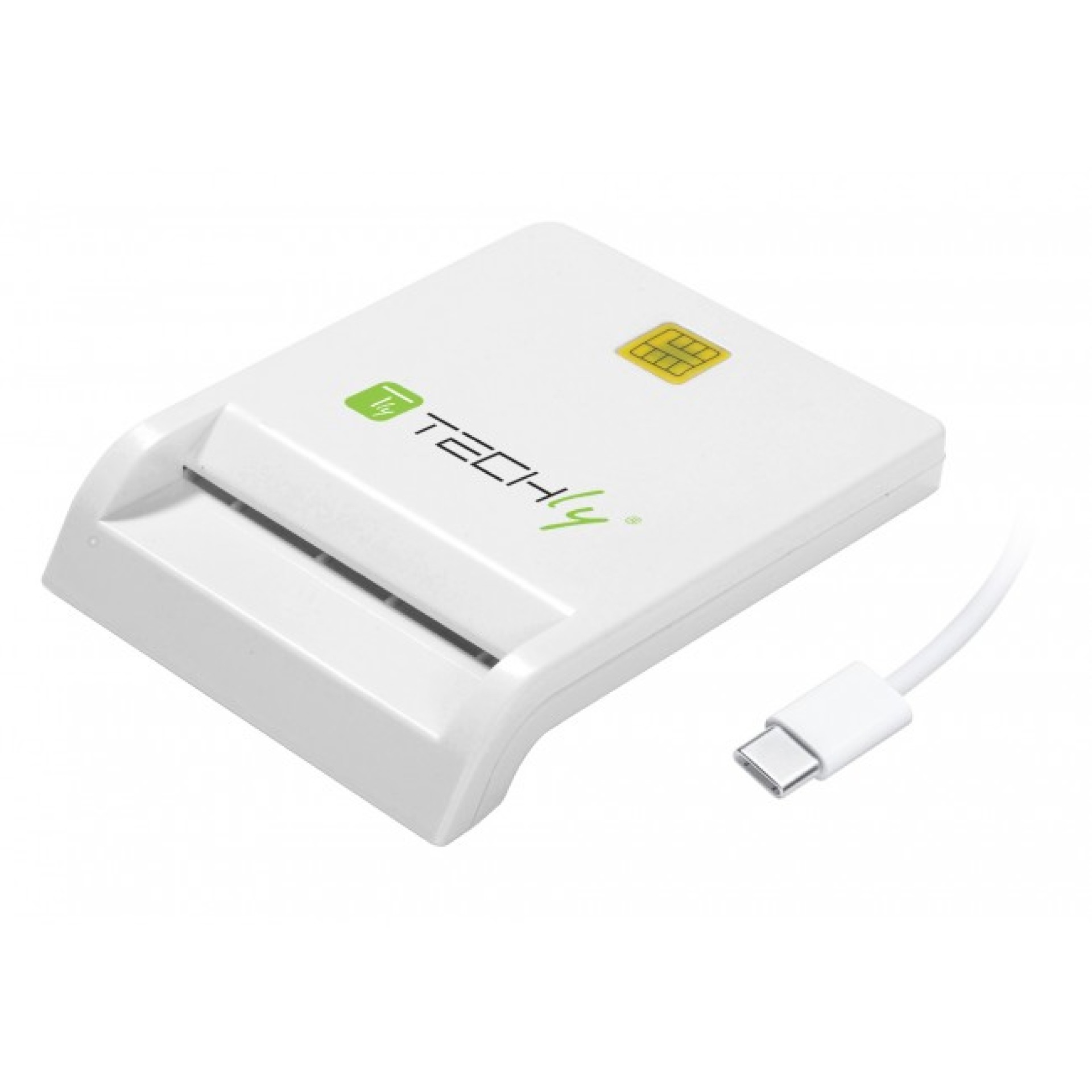 USB-C Stecker Chipkartenleser, weiß,