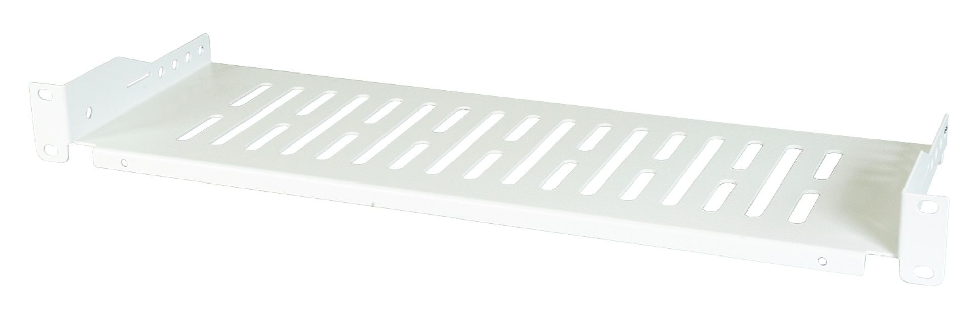 19" 1U Shelf, Depth 250 mm, Max. Load 10 kg, RAL9005