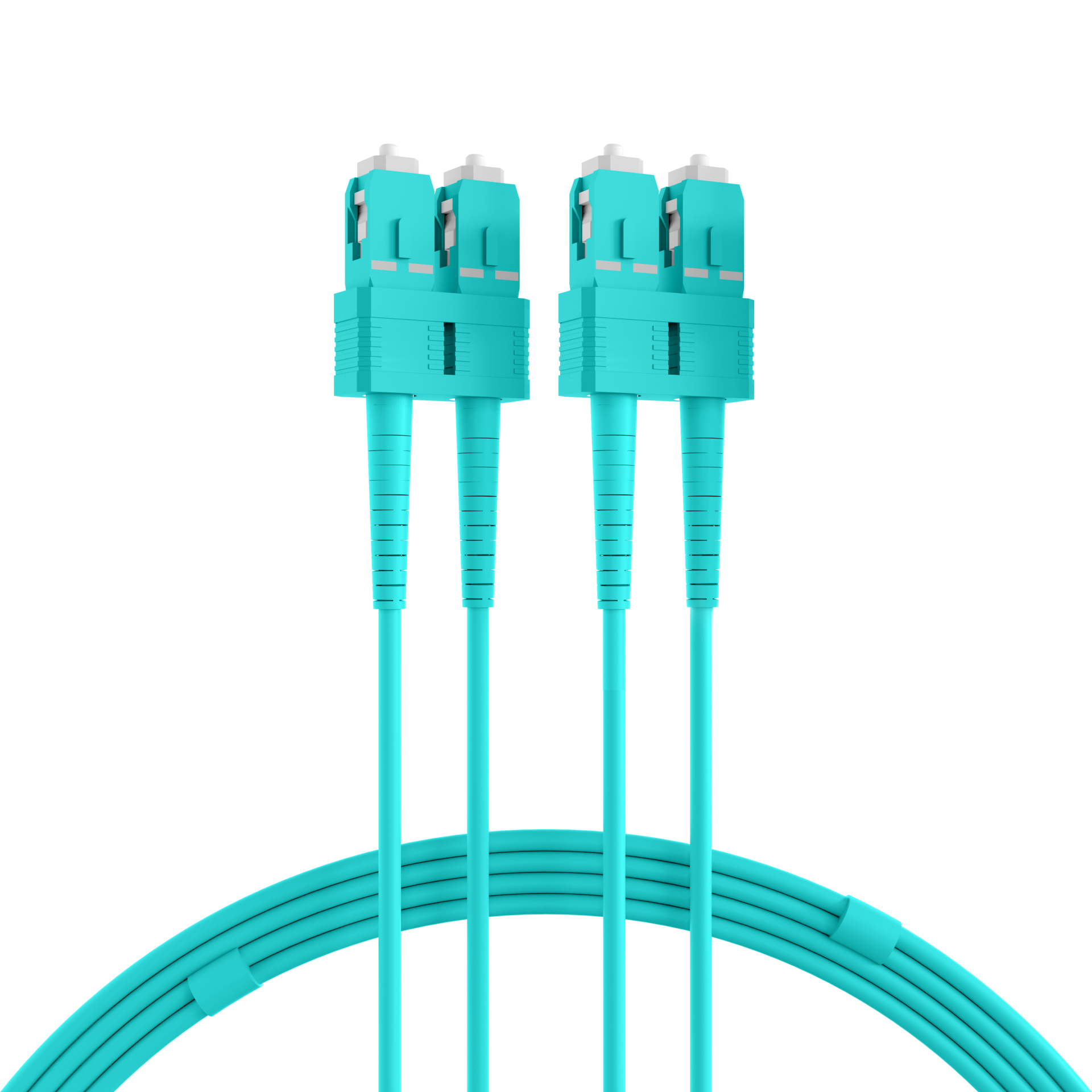 Duplex Patchkabel SC-SC OM3 10m LSZH 1,2mm aqua