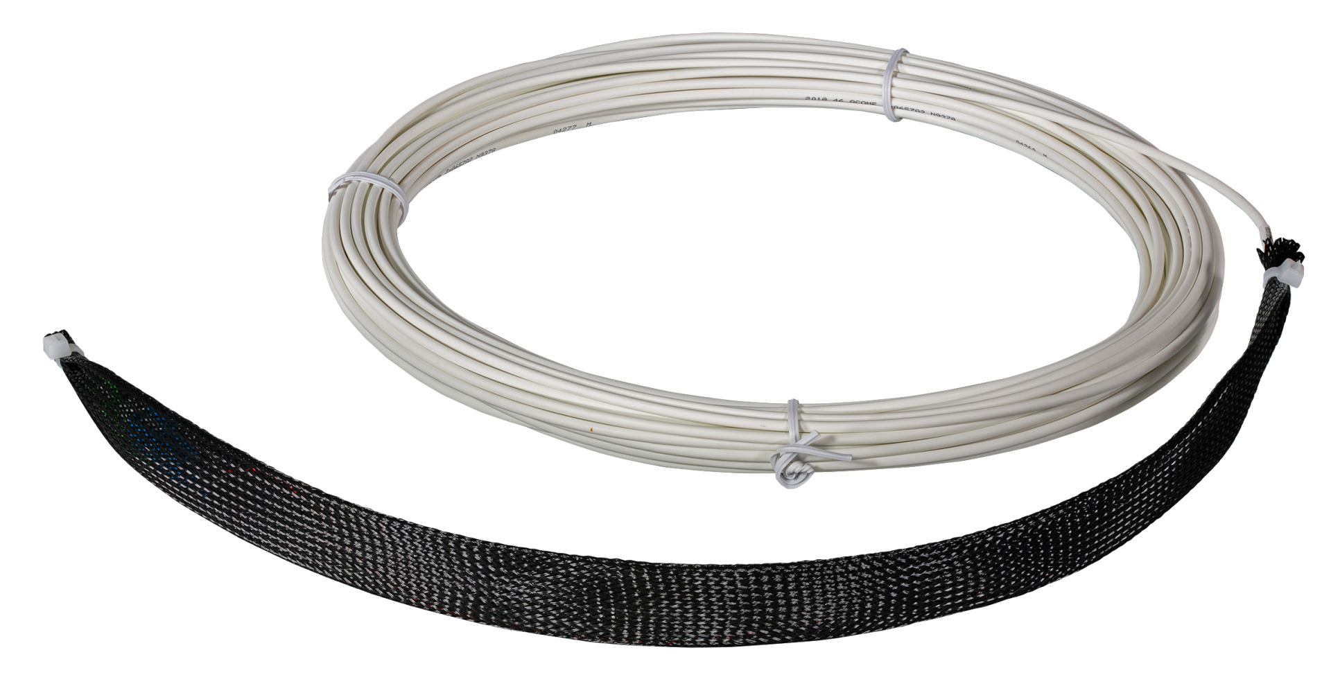 Drop cable SC-SC/APC 1 side assembled, SM G657A2, 2 fiber, white, Dca, 30m