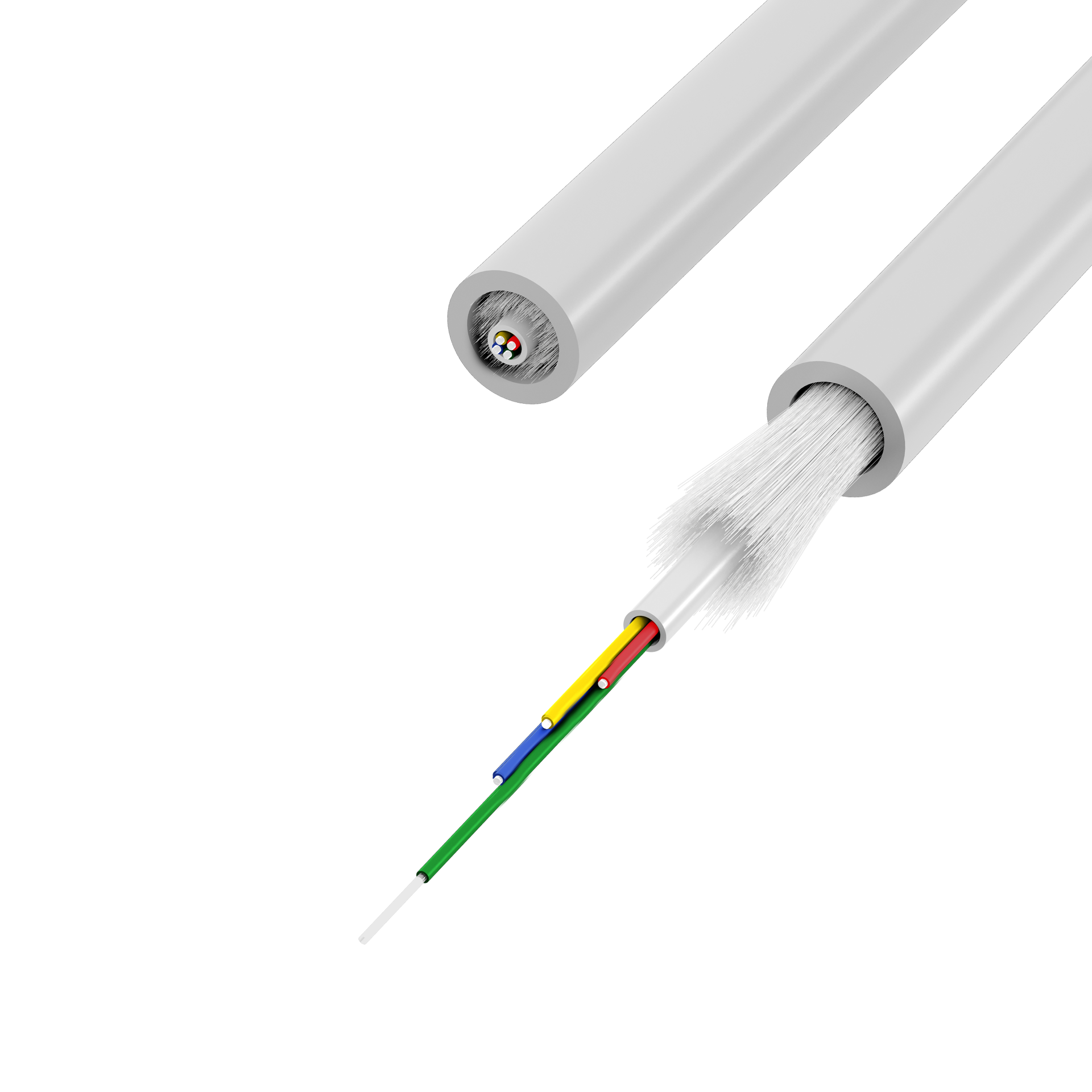 UC home fibre idrop 250 drag & blow I-DH OS2 4E (1x4) B2ca 400N LSZH weiss G657