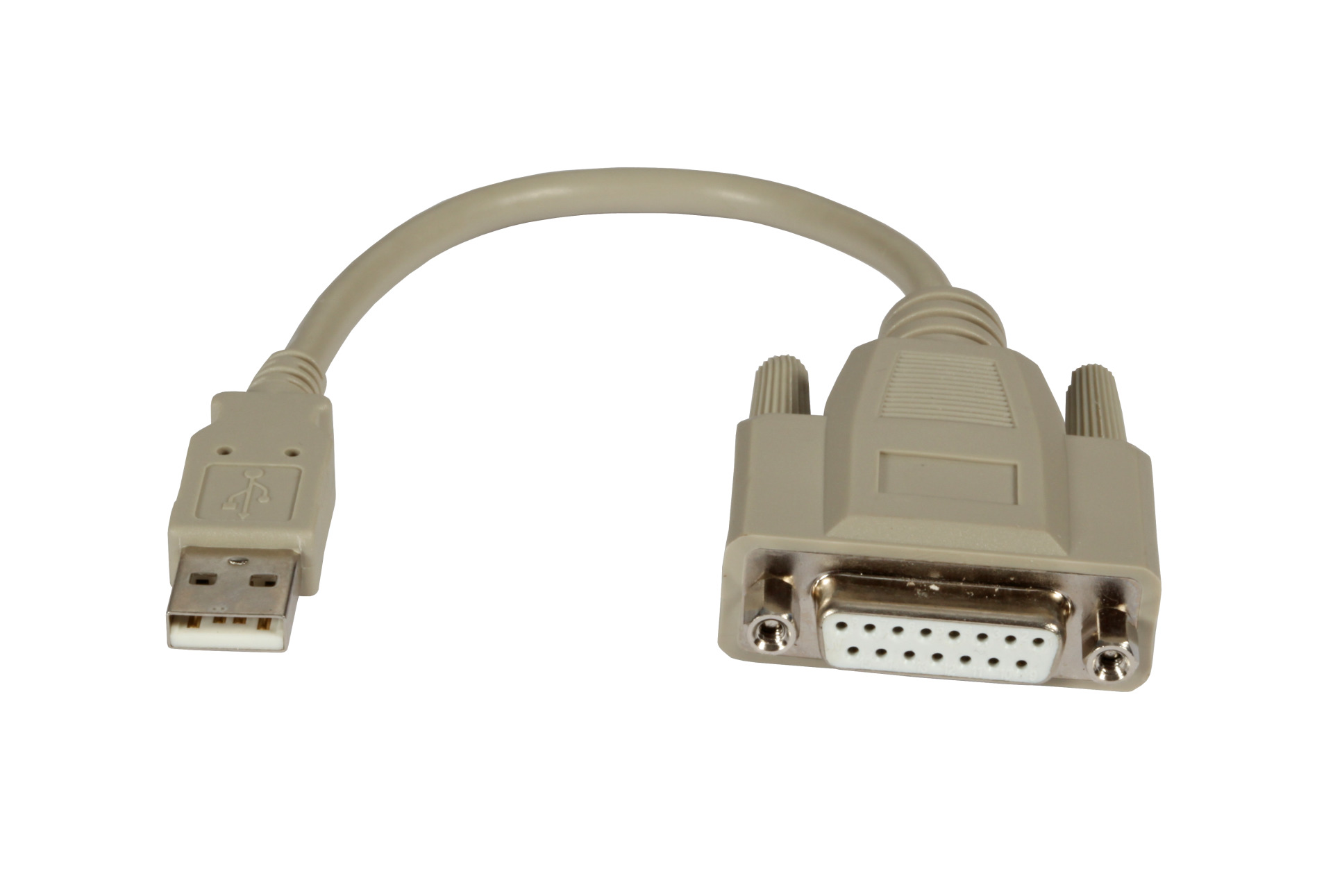 USB2.0 Adapterkabel Game Port, 0,2m, USB-A St/D-SUB15 Buchse