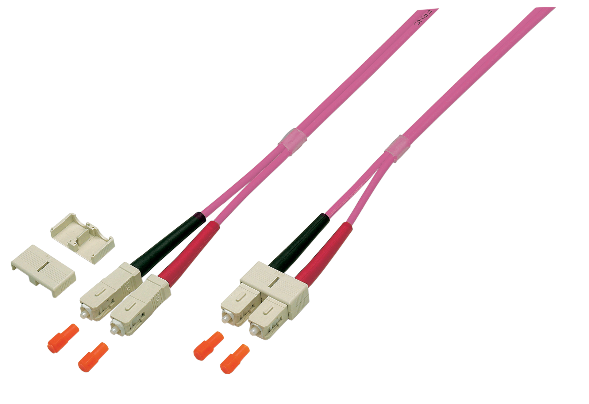 Duplex Patchcable SC-SC OM4 35m LSZH 3mm heatherviolet