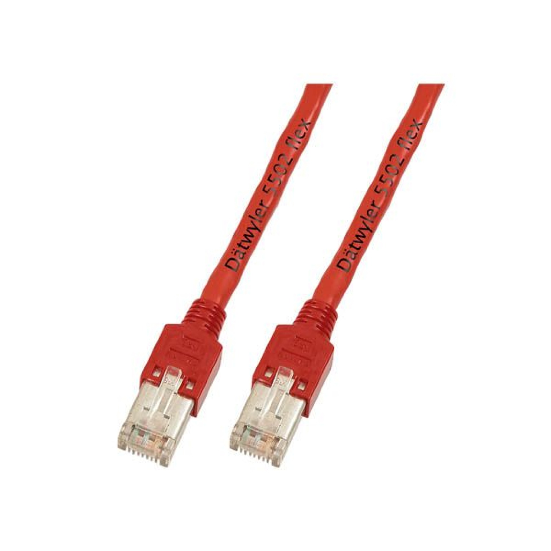 RJ45 Patchkabel S/UTP, Cat.5e, TM11, Dätwyler CU 5502 PVC, 1m, rot