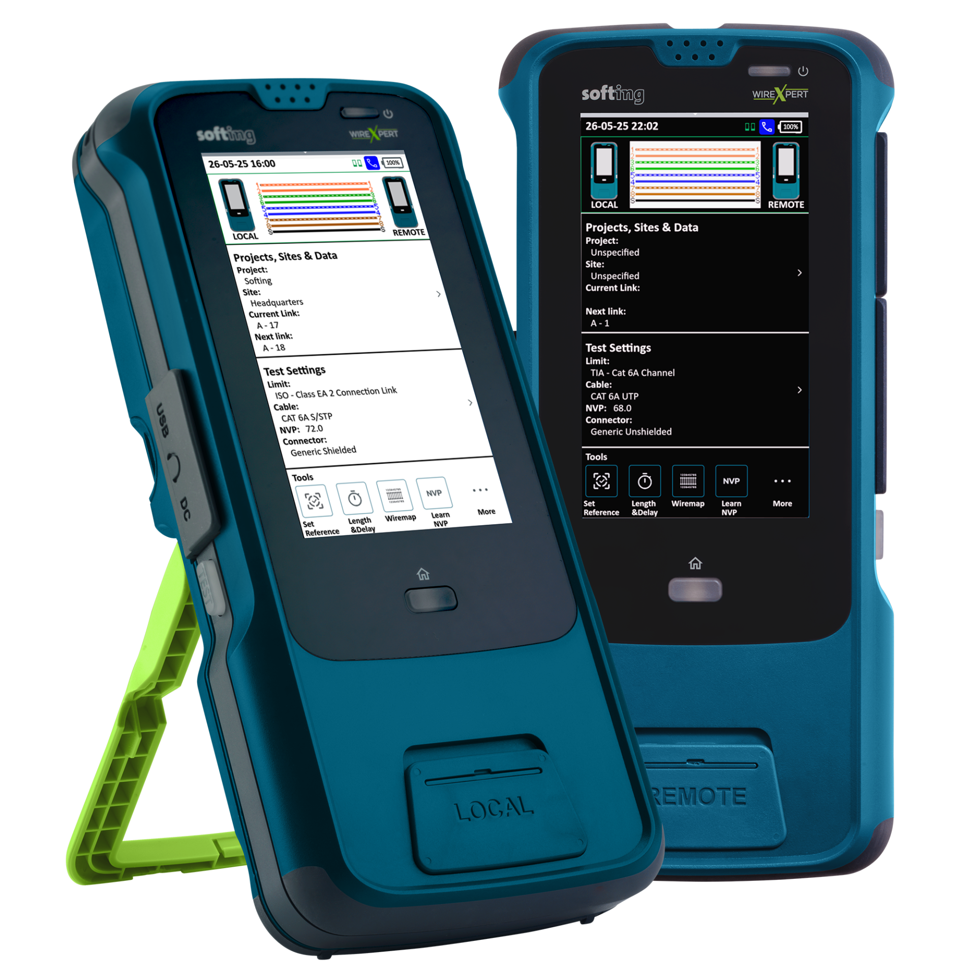 WireXpert MP C6A LAN Kupferkabel-Zertifizierer, Klasse D bis F , 600 MHz