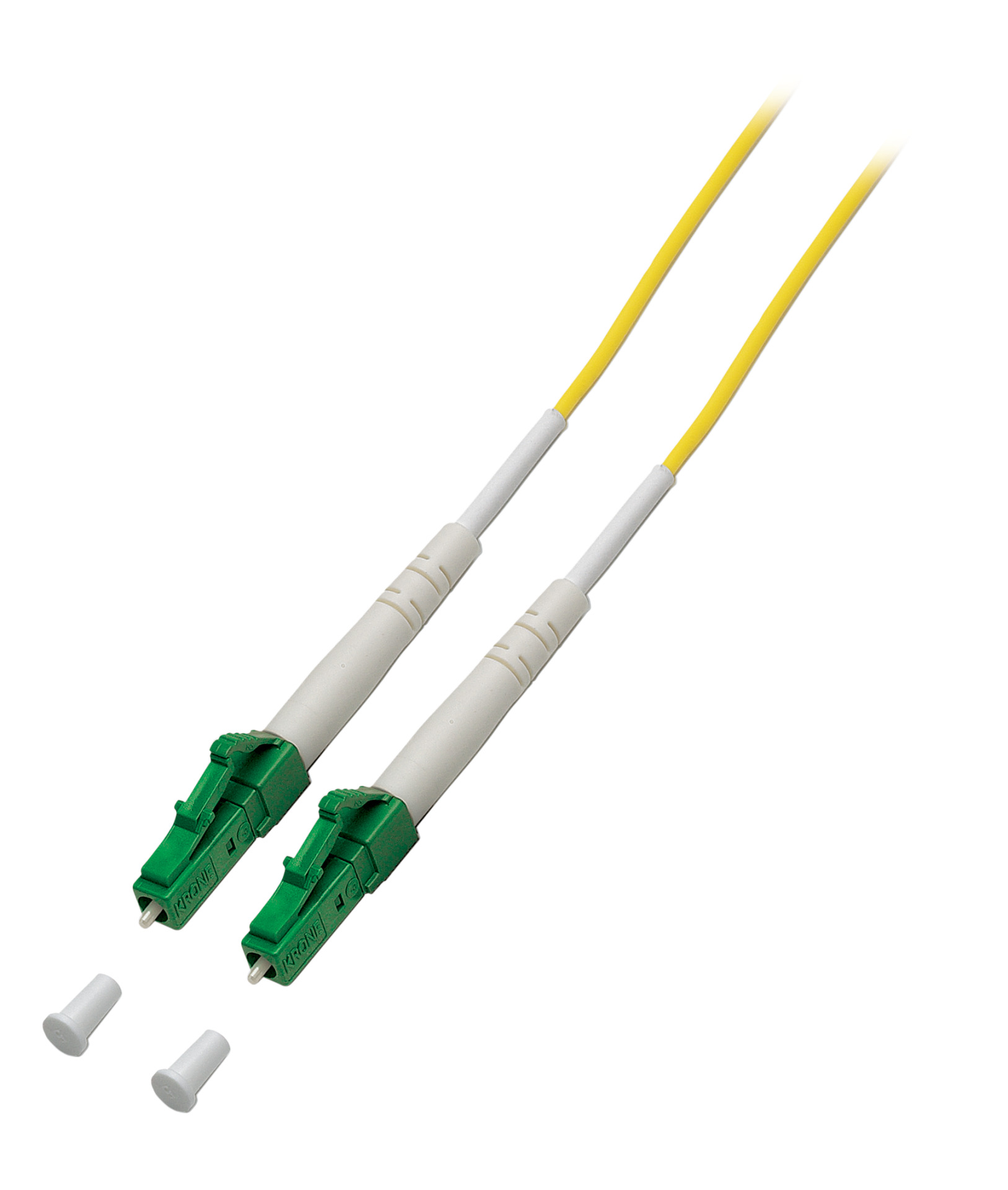 Simplex LWL Patchkabel LC/APC-LC/APC G657.A2 20m 2,0mm Gelb 9/125µm