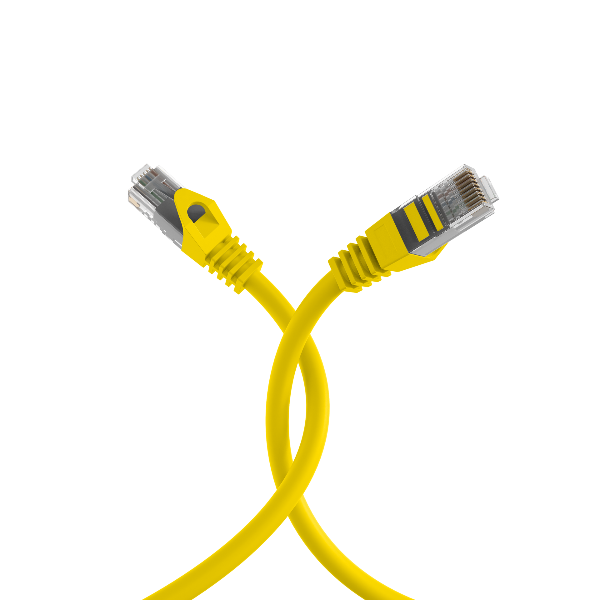 RJ45 Patchkabel Cat.5e U/UTP LSZH  CCA AWG24/7 gelb 0,5m