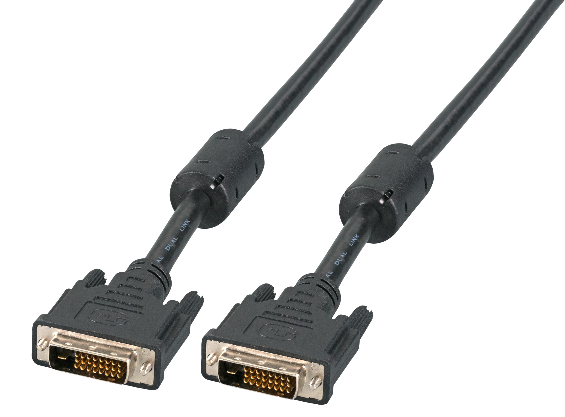 DVI Monitorkabel Dual Link, DVI-Digital 24+1, AWG28, 2m