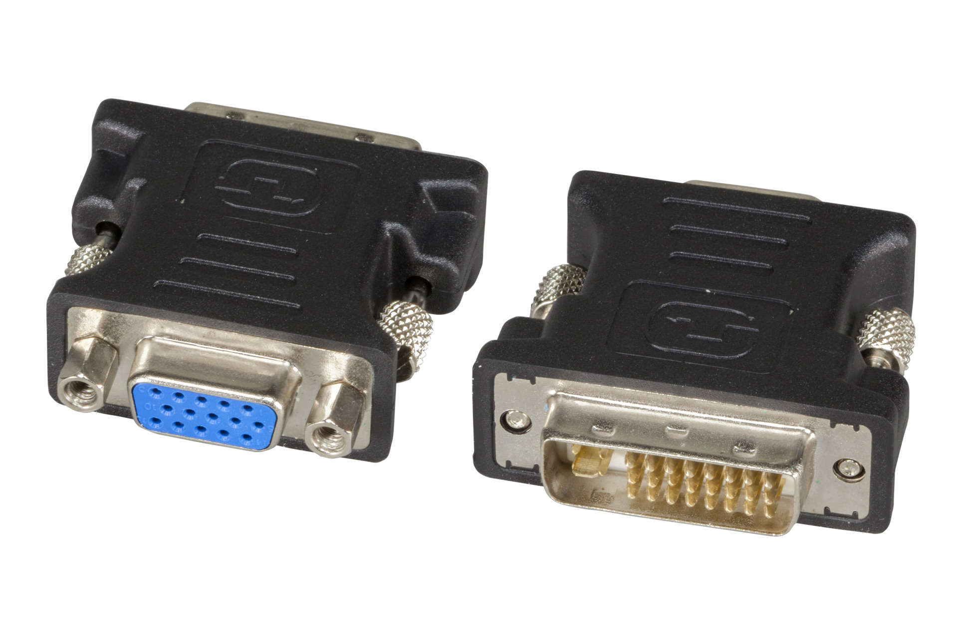 DVI-VGA Adapter, DVI 24+5 to HD-DSub 15, M-F, black