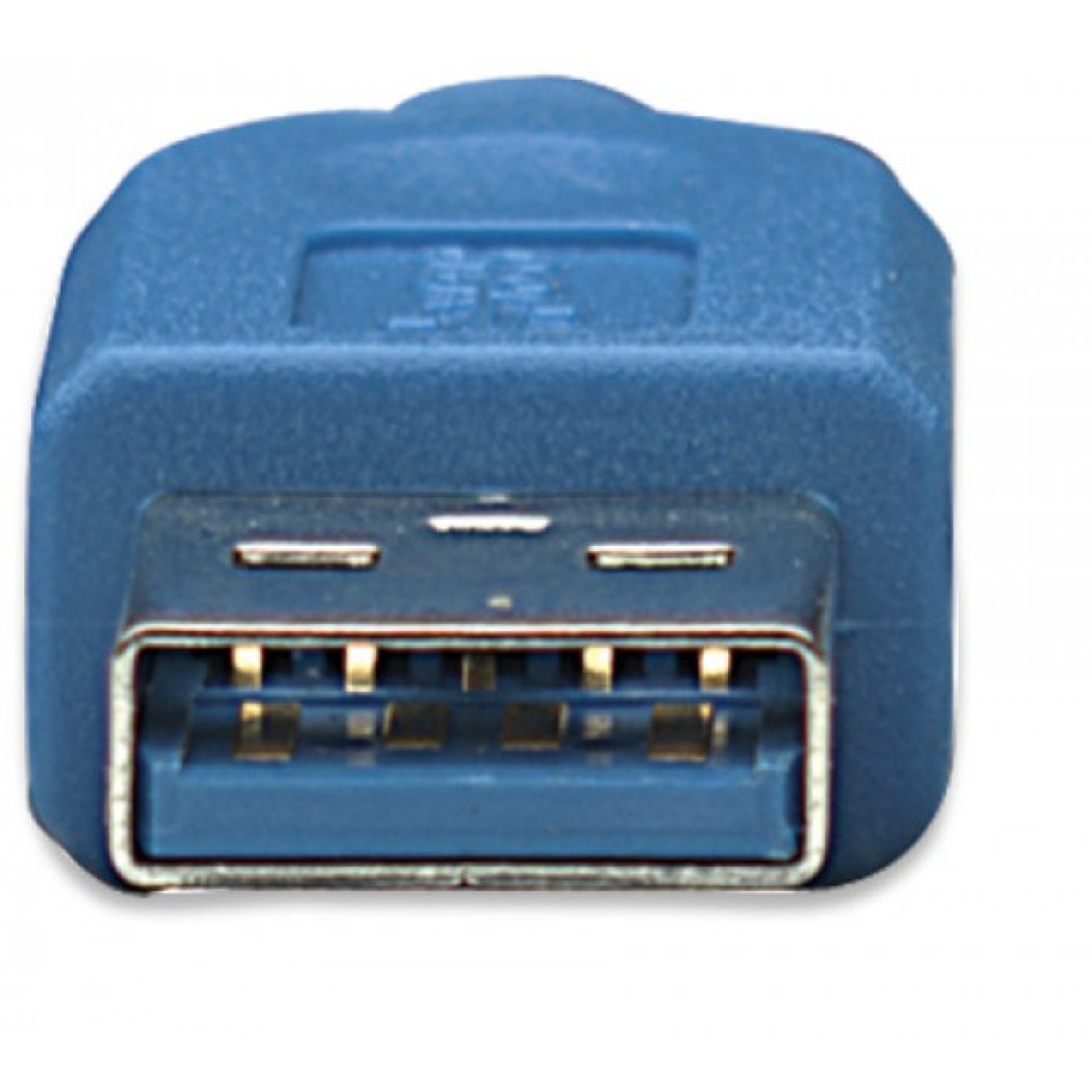 USB3.0 Anschlusskabel Stecker Typ-A - Stecker Micro B, Blau 0,5 m