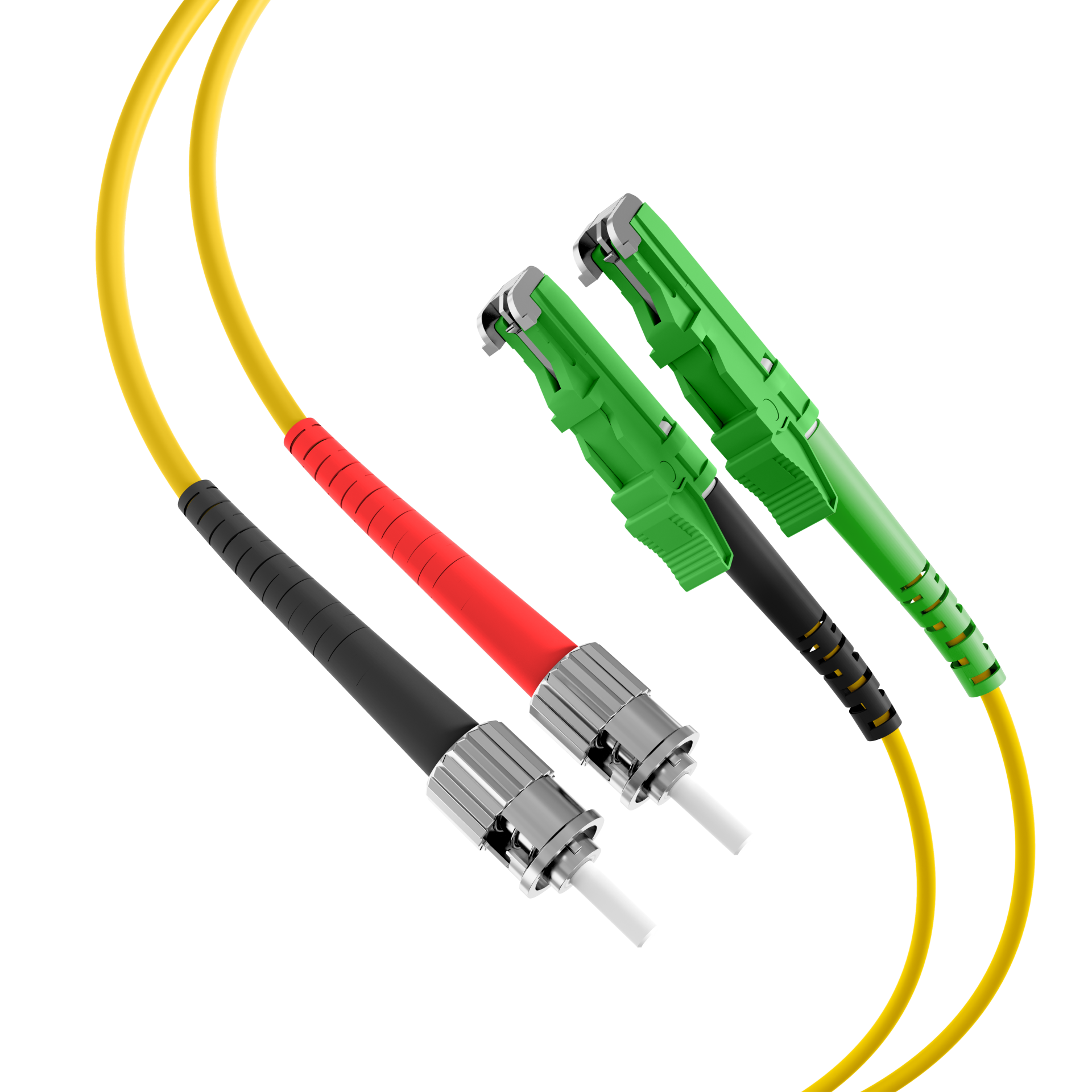 Duplex Patchcable E2000®/APC-ST OS2 20m LSZH 3mm yellow