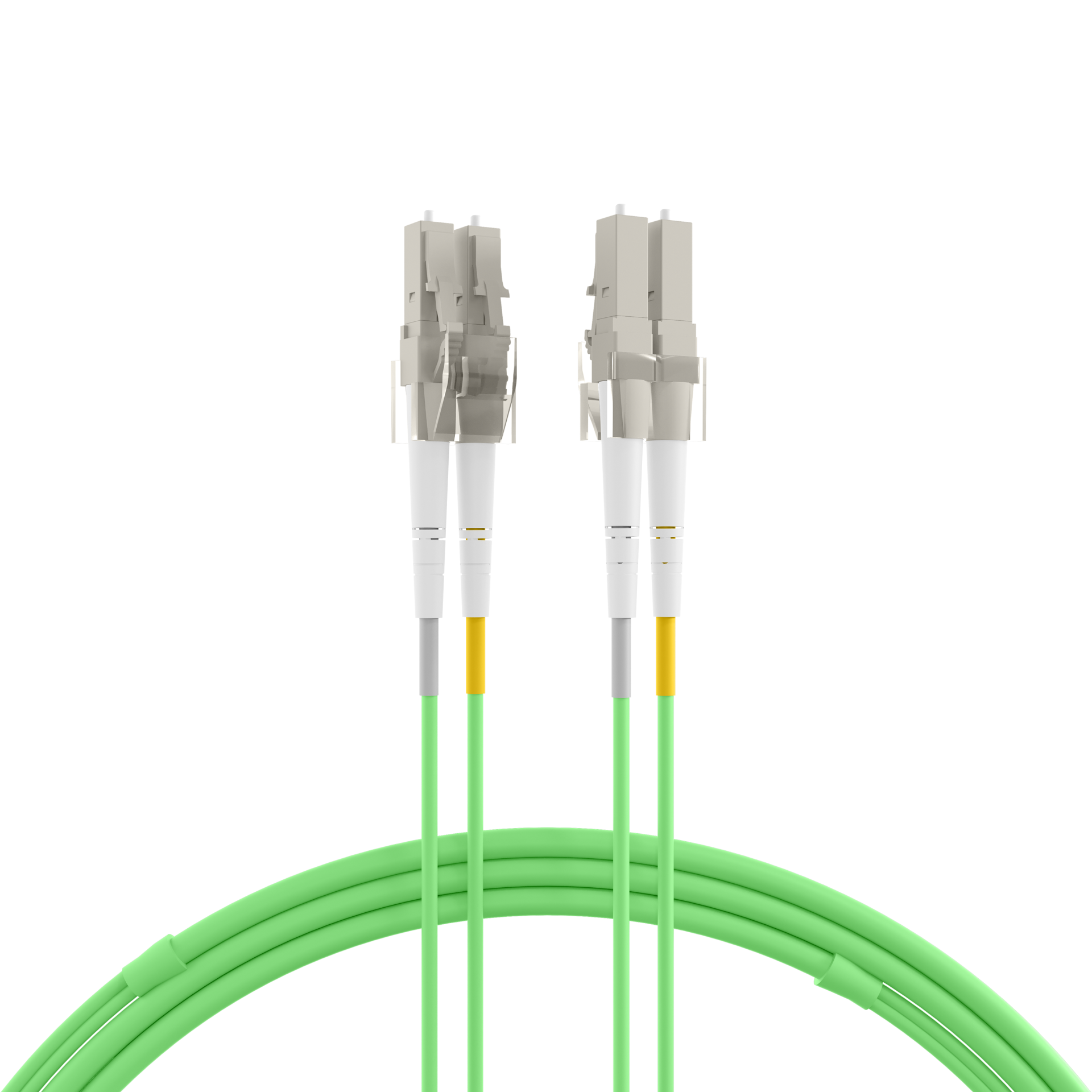 Duplex Patchcable LC-LC OM5 35m LSZH 2mm limegreen