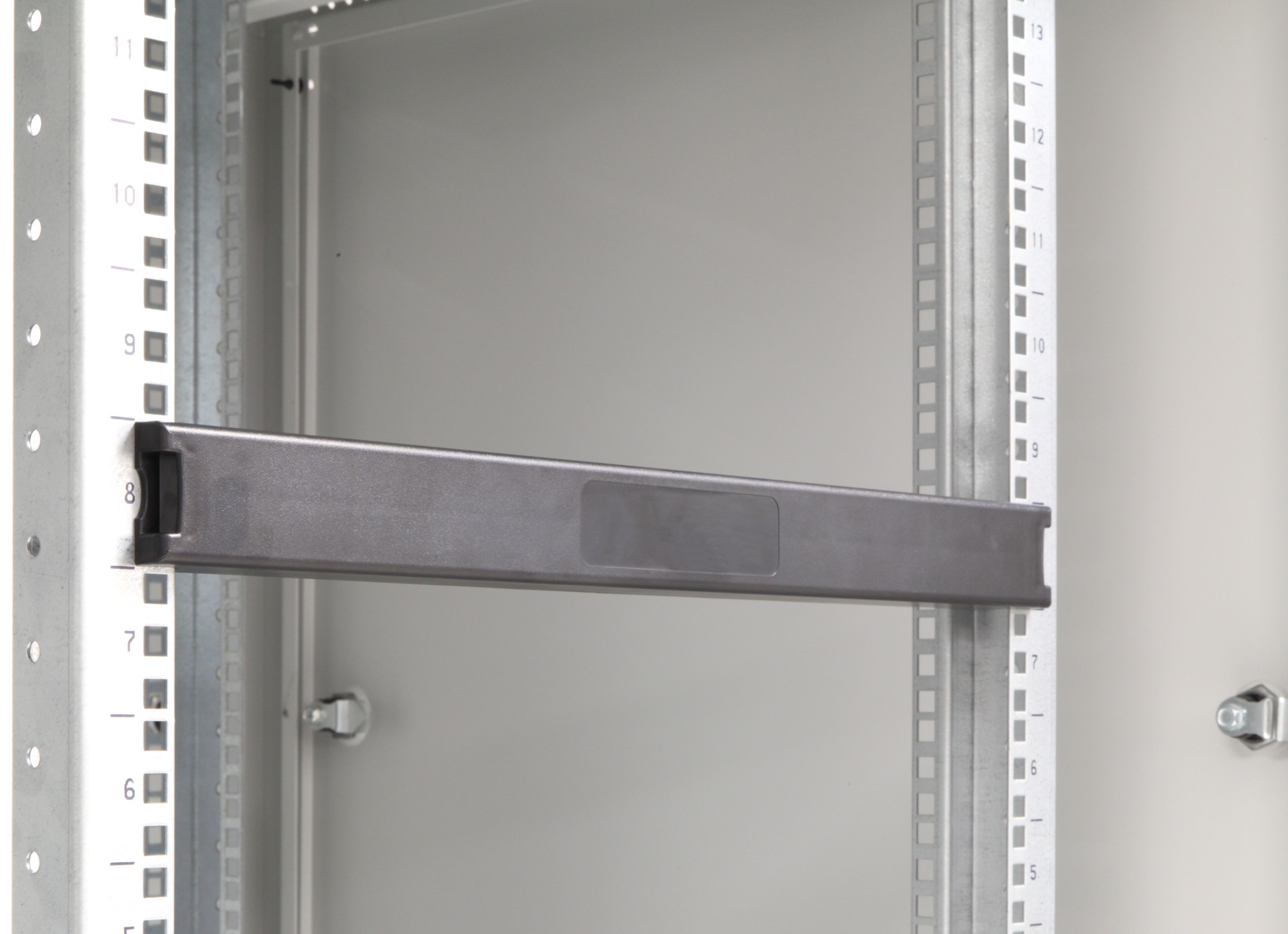 Blindplatte 19" 1HE "Snap-In", Kunststoff, schwarz