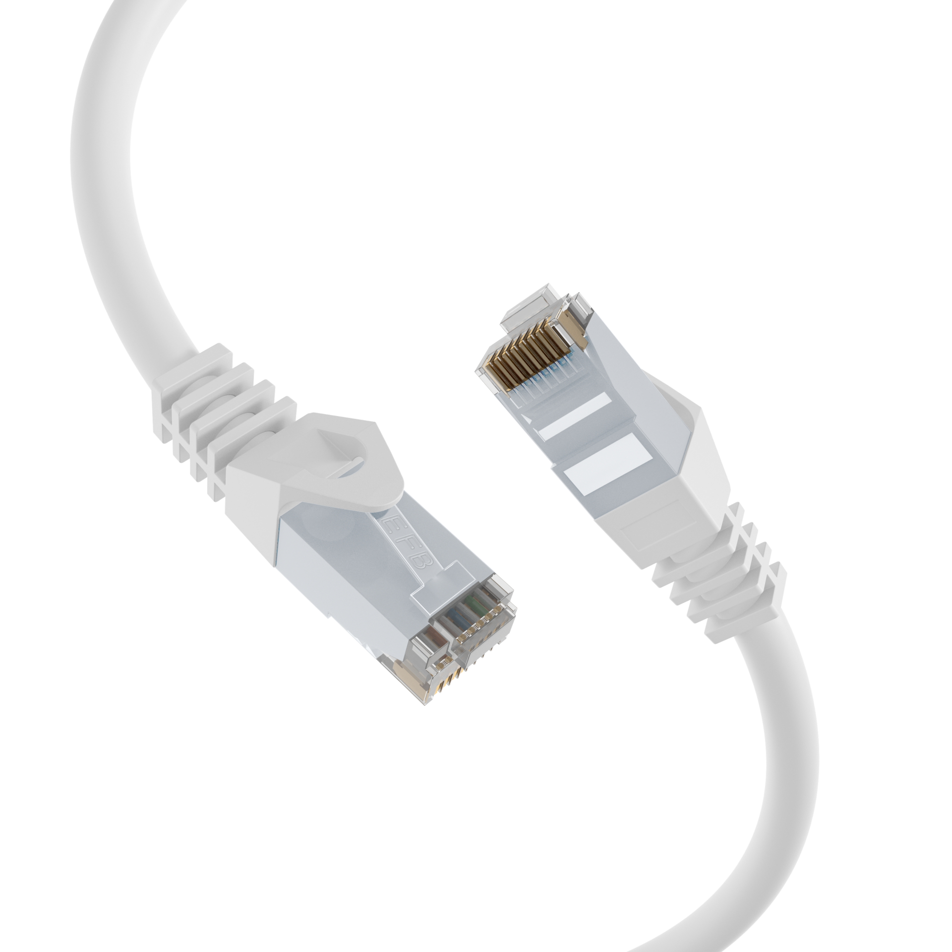 RJ45 Patchkabel Cat.6 U/UTP LSZH  CCA weiß 1m