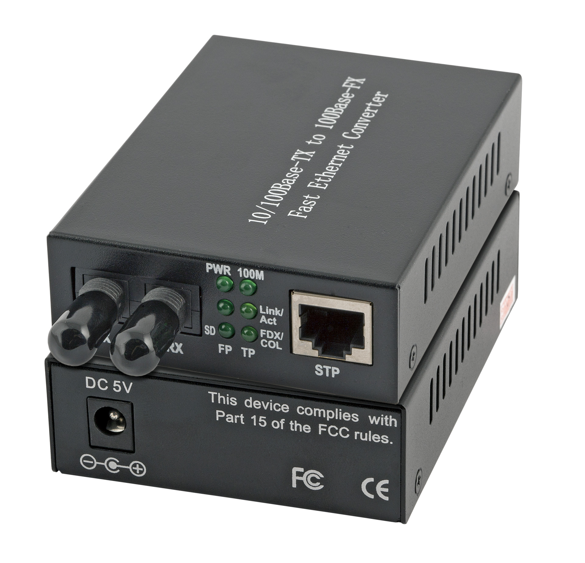 Media Konverter RJ45-STP/ST, 1310nm/2km, Fast Ethernet