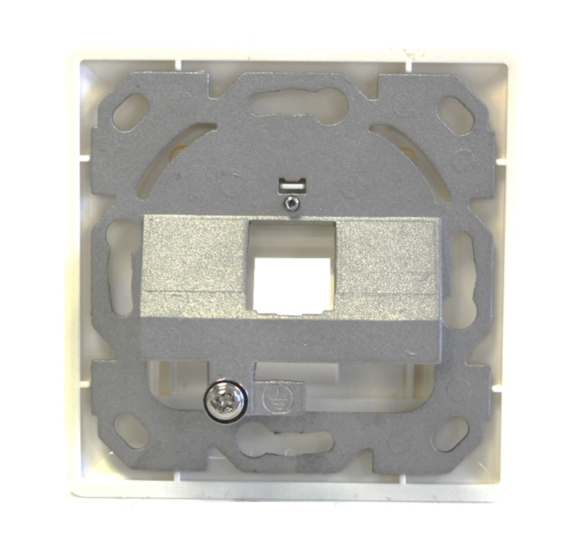 Frame Set 1-port, for keystones, DIN49075, RAL9010