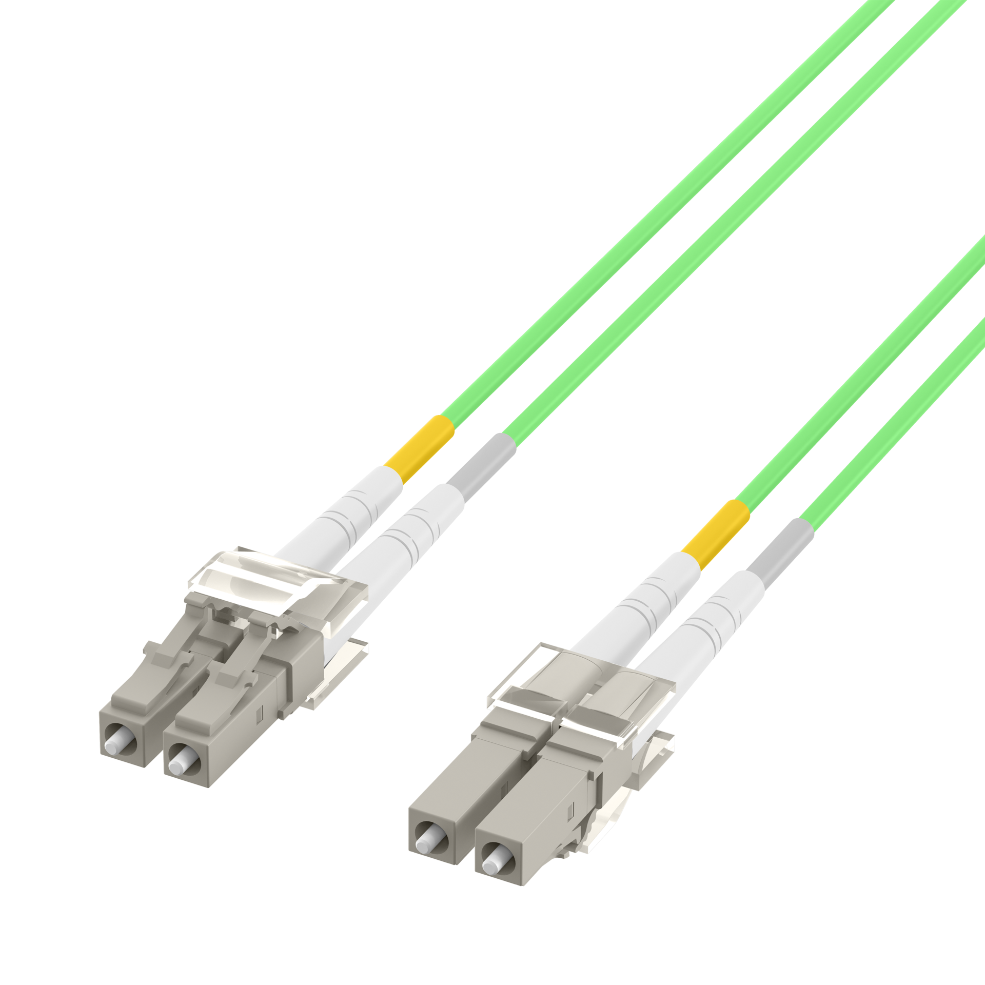 Duplex Patchcable LC-LC OM5 35m LSZH 2mm limegreen