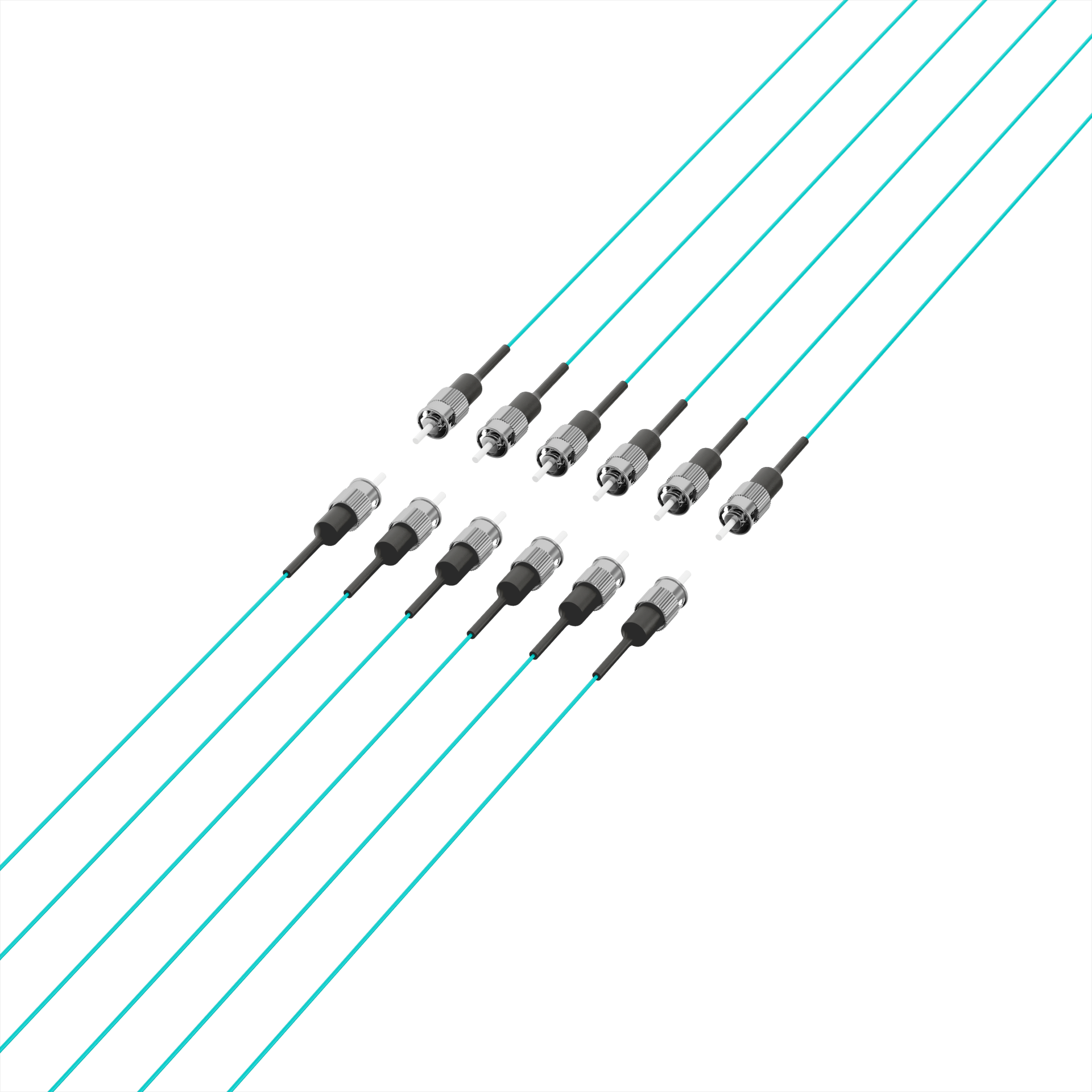 Fiber Pigtail ST OM3 -Aqua 2m - 1 piece