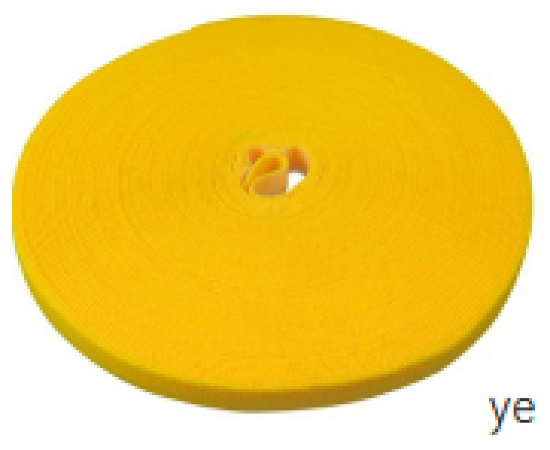 LTC ROLL STRAP, double sided hook and loop roll 25m yellow