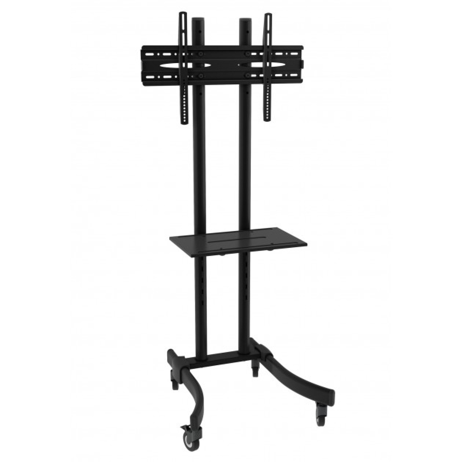 Trolley floor support for LCD LED TV 32-70", with shelf