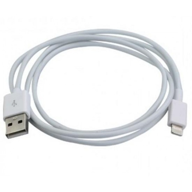 USB2.0 connection cable type A - Lightning, white 1m, packaging with perforation