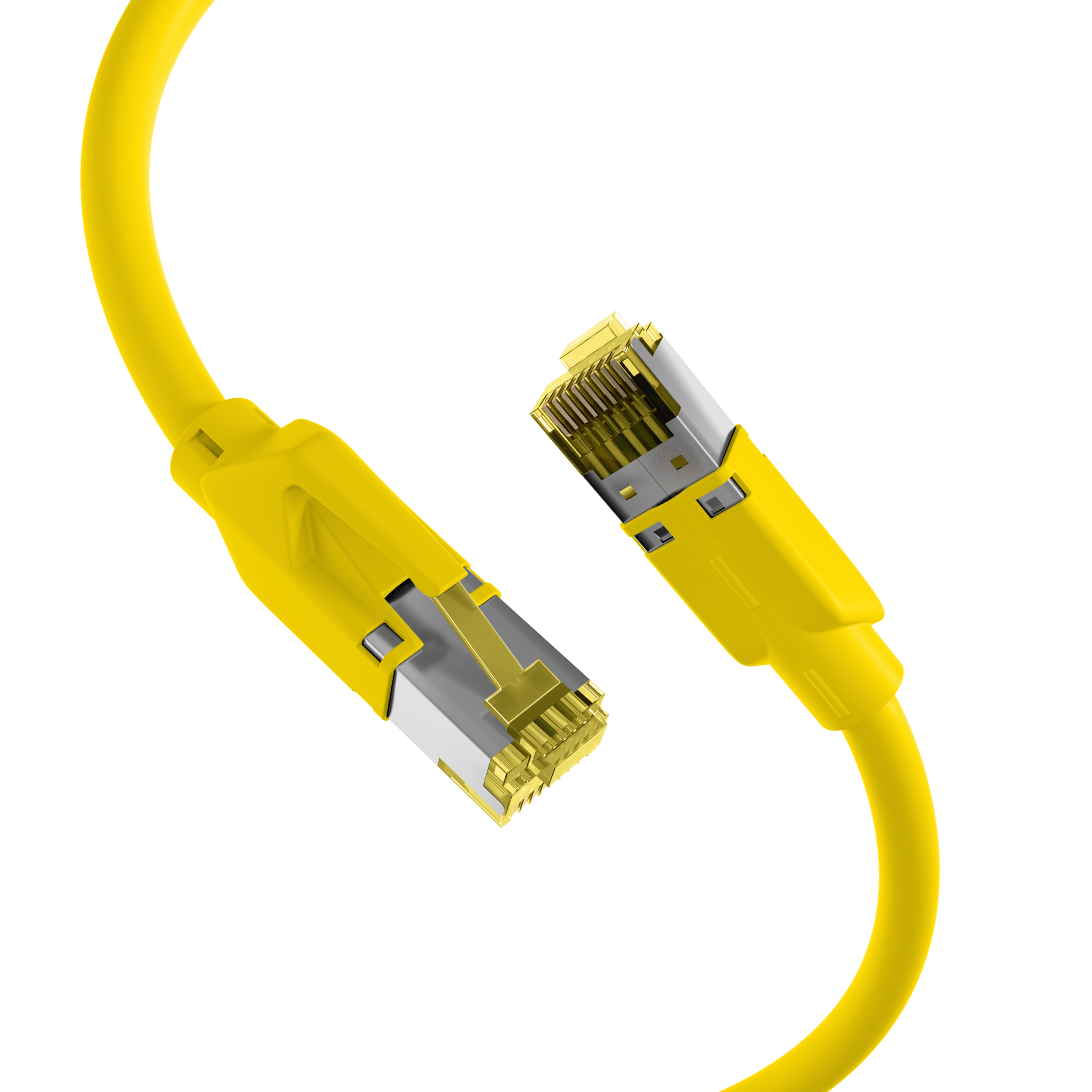 INFRALAN® RJ45 patch cord S/FTP, Cat.6A, TM31, UC900, 3m, yellow