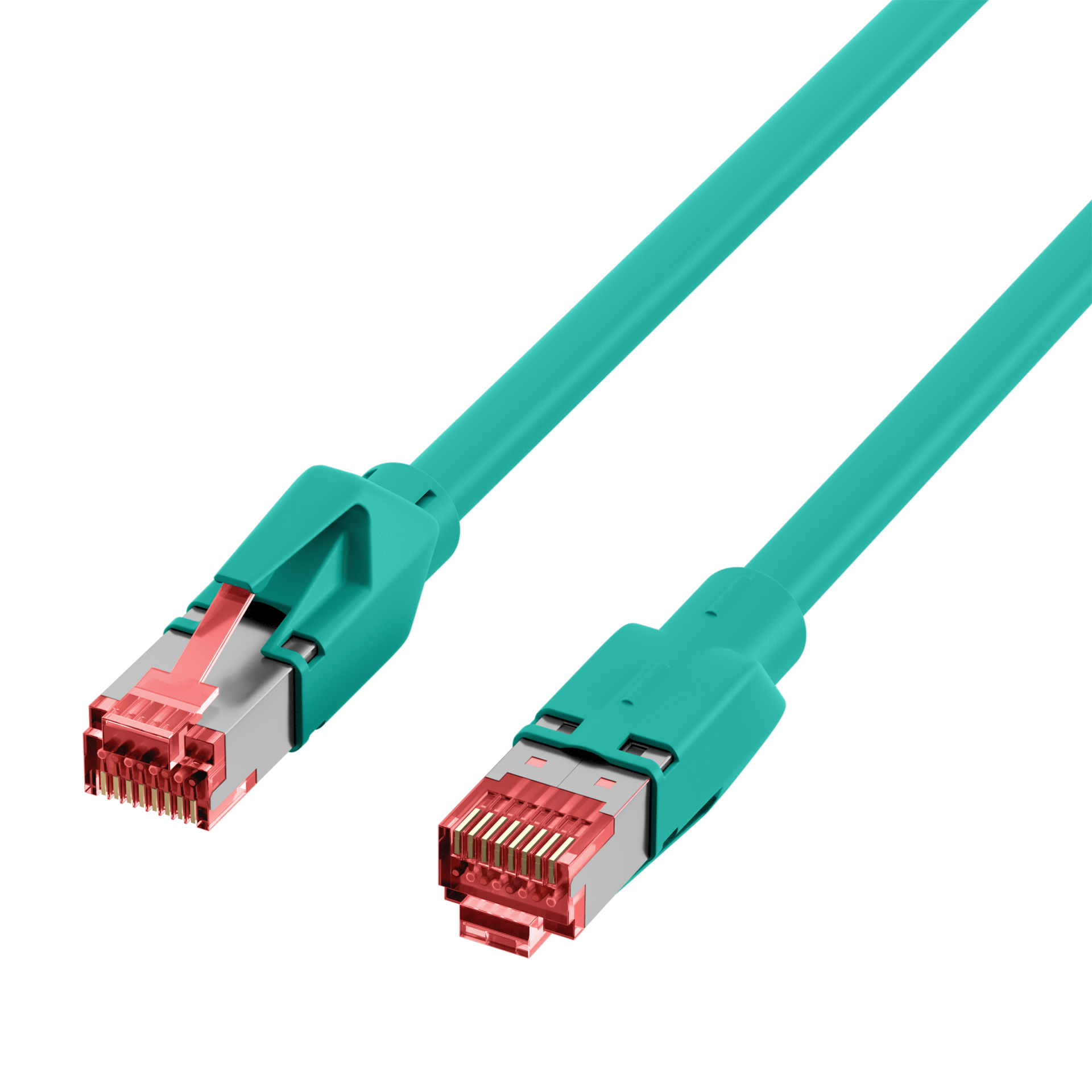 RJ45 Patchkabel Cat.5e SF/UTP PUR  TM21 Tülle gelb schleppfähig grün 5m