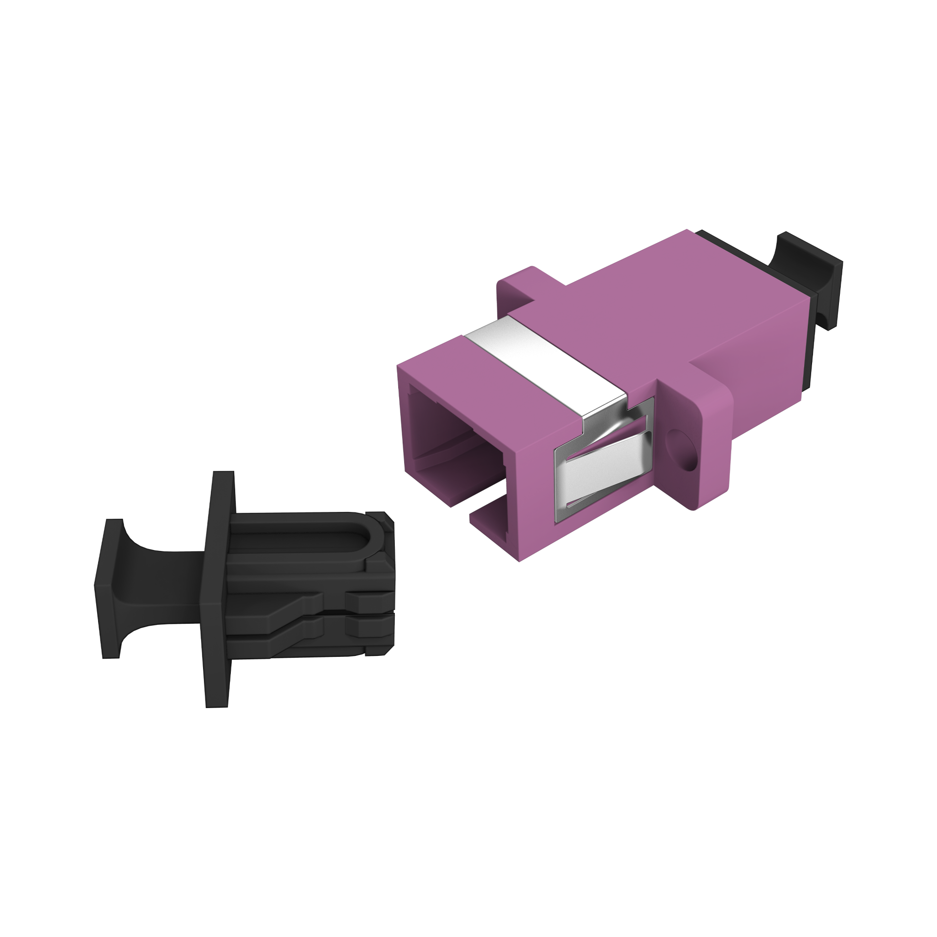 Kupplung SC Simplex OM4 erikaviolett 