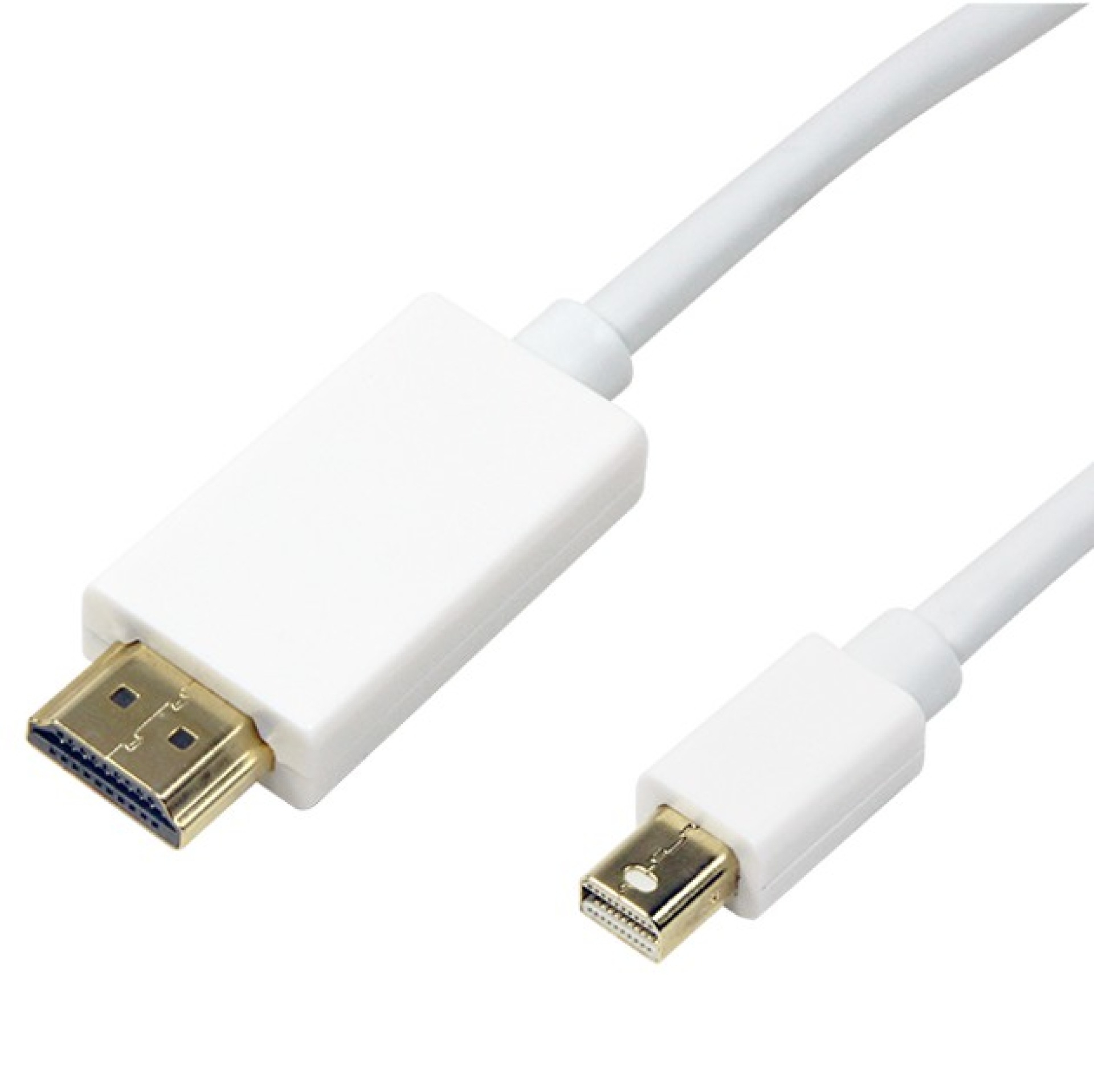 Mini-DisplayPort (Thunderbolt) Anschlusskabel auf HDMI, St.-St., weiß, 2m