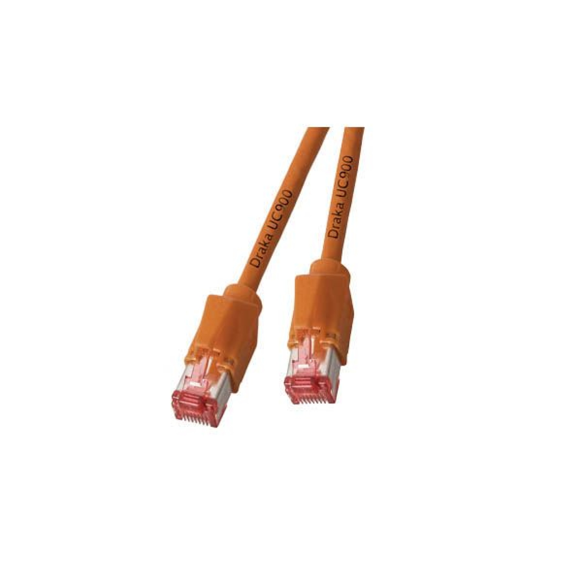 RJ45 Patchkabel S/FTP, Cat.6A, TM21, Dätwyler 7702, 0,5m, orange