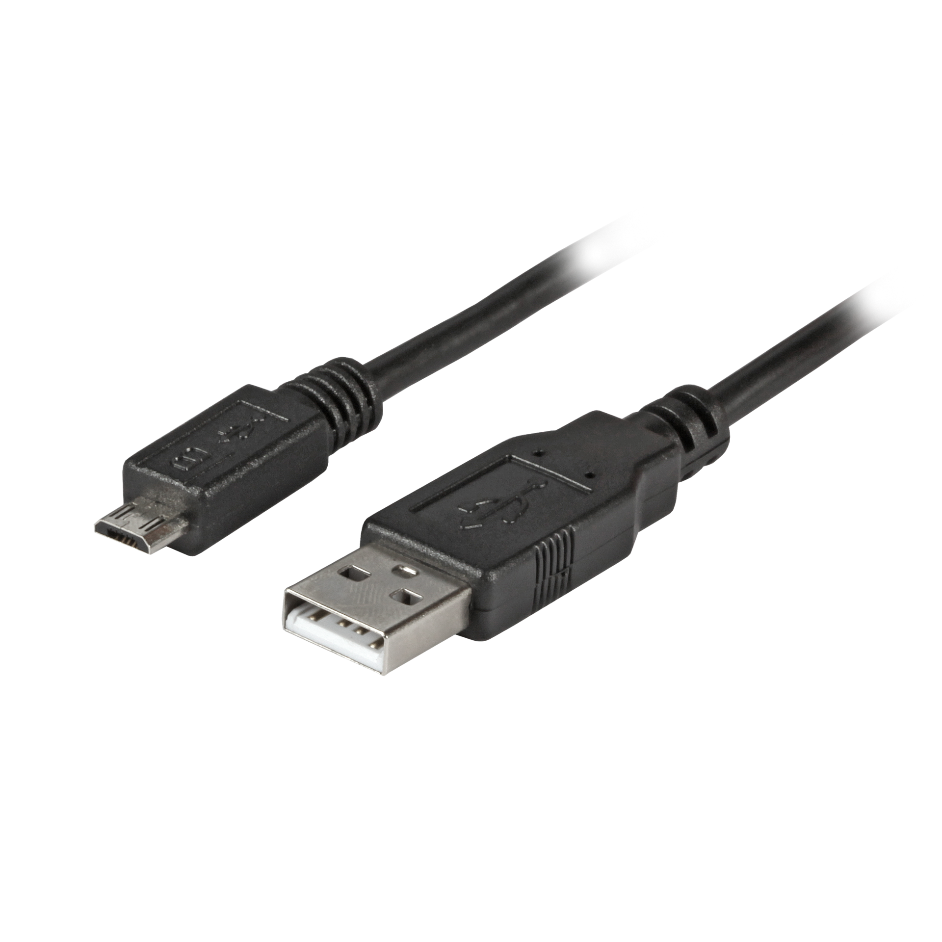 USB2.0 Anschlusskabel A-Micro-B 5pol., St.-St., 1,0m, schwarz, Premium