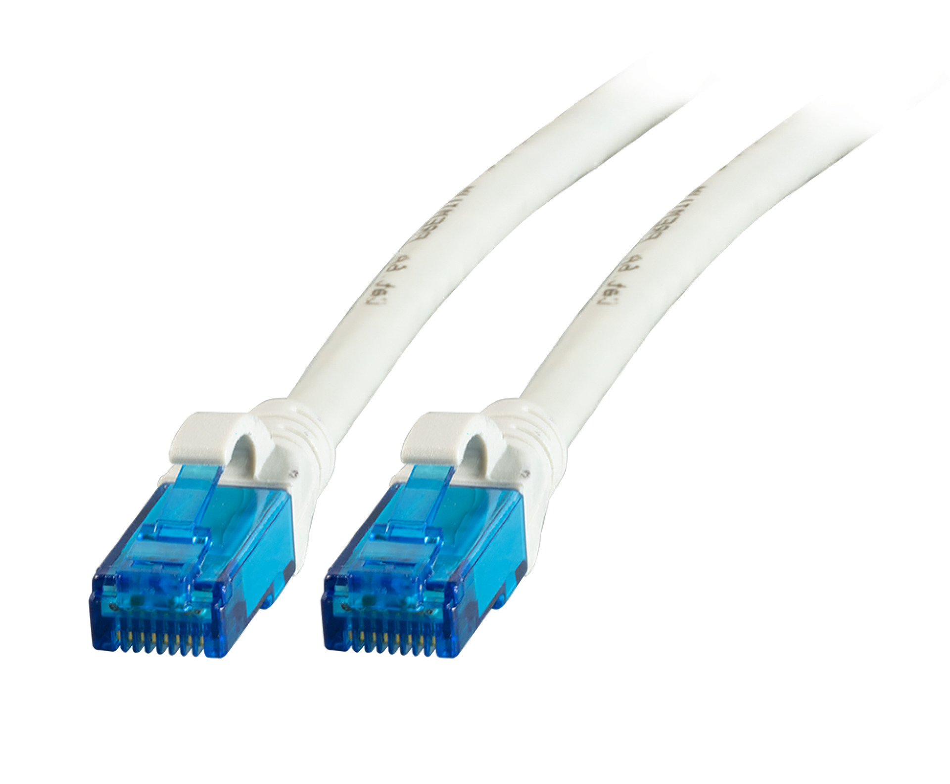 RJ45 Patchkabel U/UTP, Cat.6A, LSZH, Premium, 500MHz, 0,15m, weiß