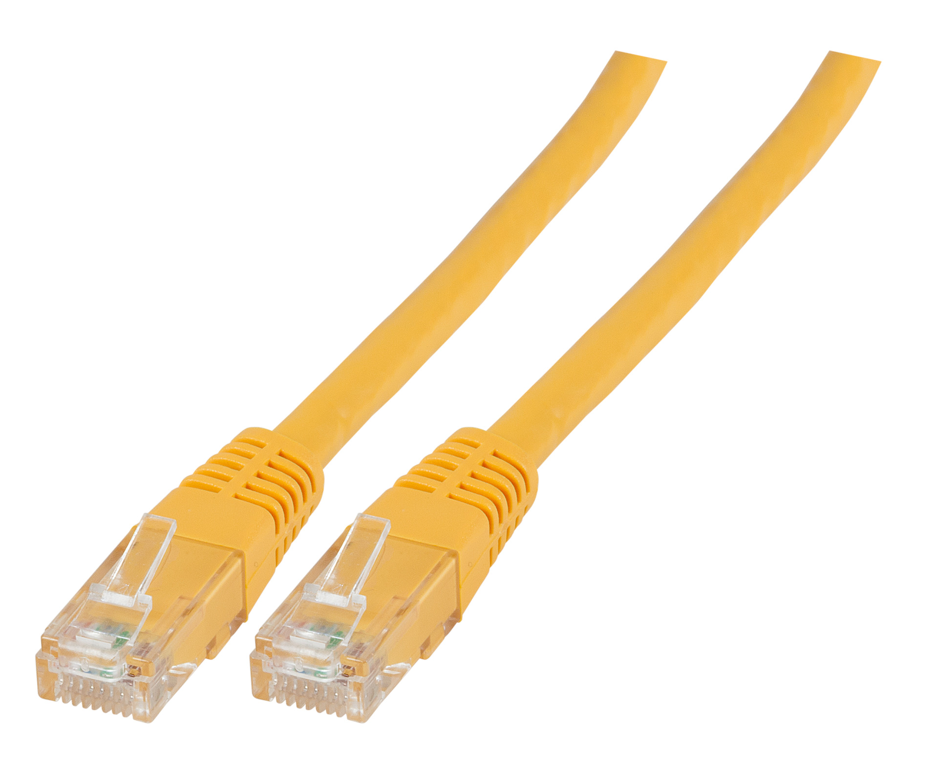 RJ45 Patchkabel U/UTP, Cat.6, PVC, CCA, 2m, gelb