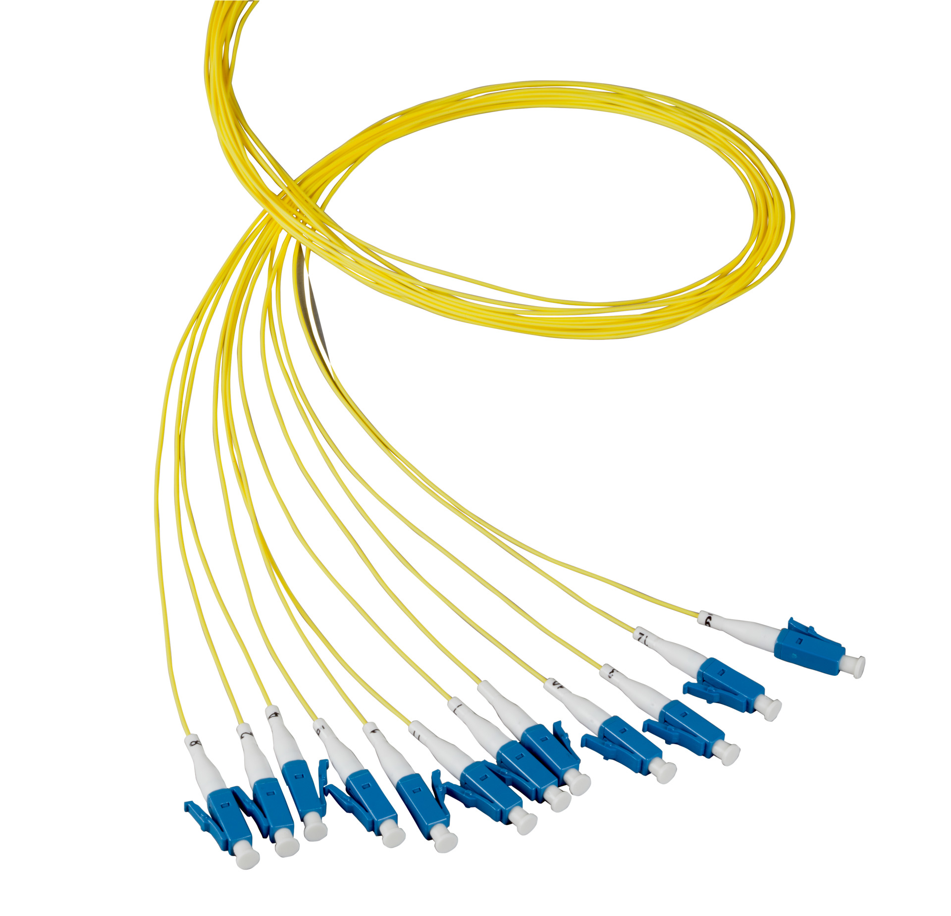 Faserpigtail LC 62,5/125µ OM1, blau, 2m,