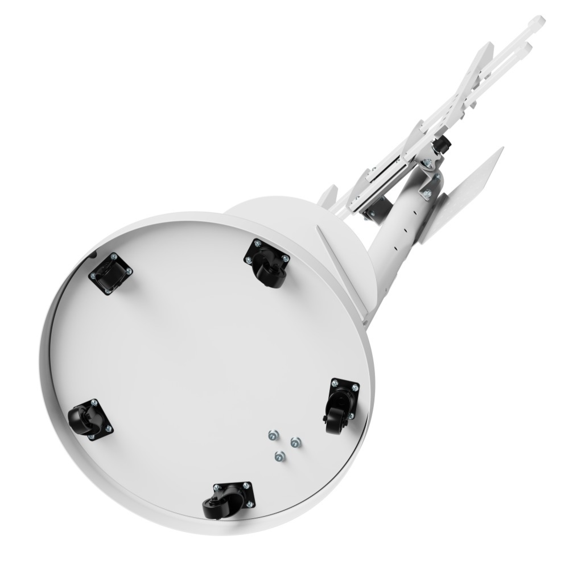 TV Trolley für LED TV 37-86 Zoll, mit Ablage weiß