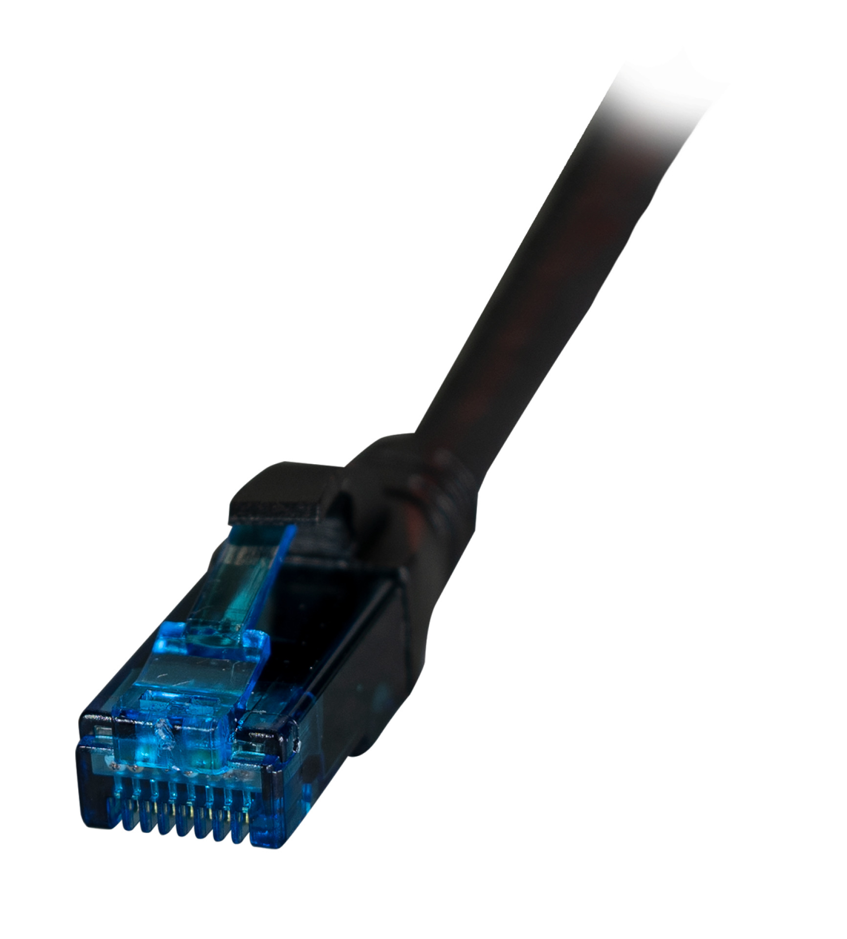 INFRALAN® RJ45 Patchkabel U/UTP, Cat.6A, LSZH, Premium, 500MHz, 7,5m, schwarz