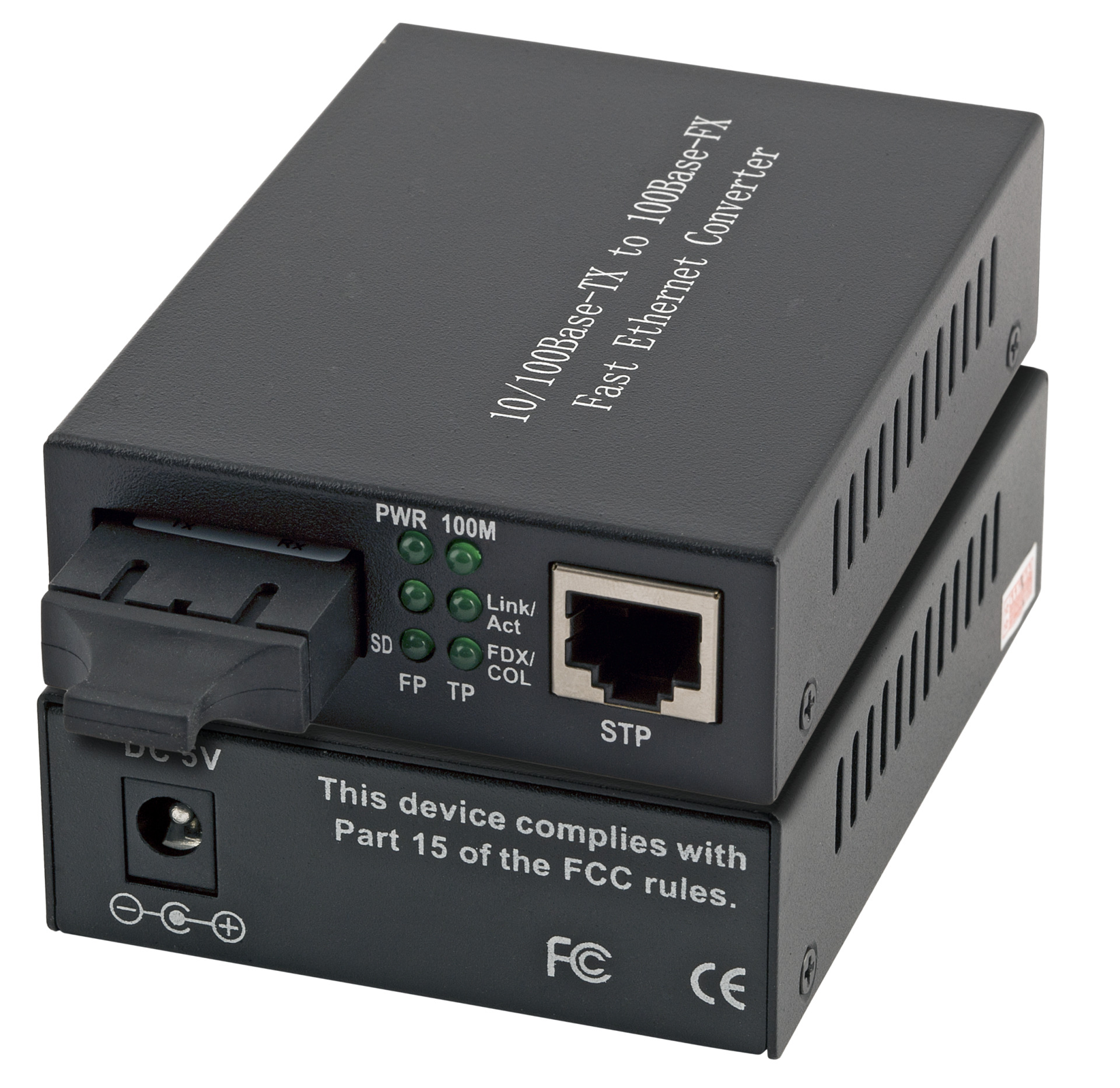 Media Konverter RJ45-STP/SC 2km, Fast Ethernet, MM