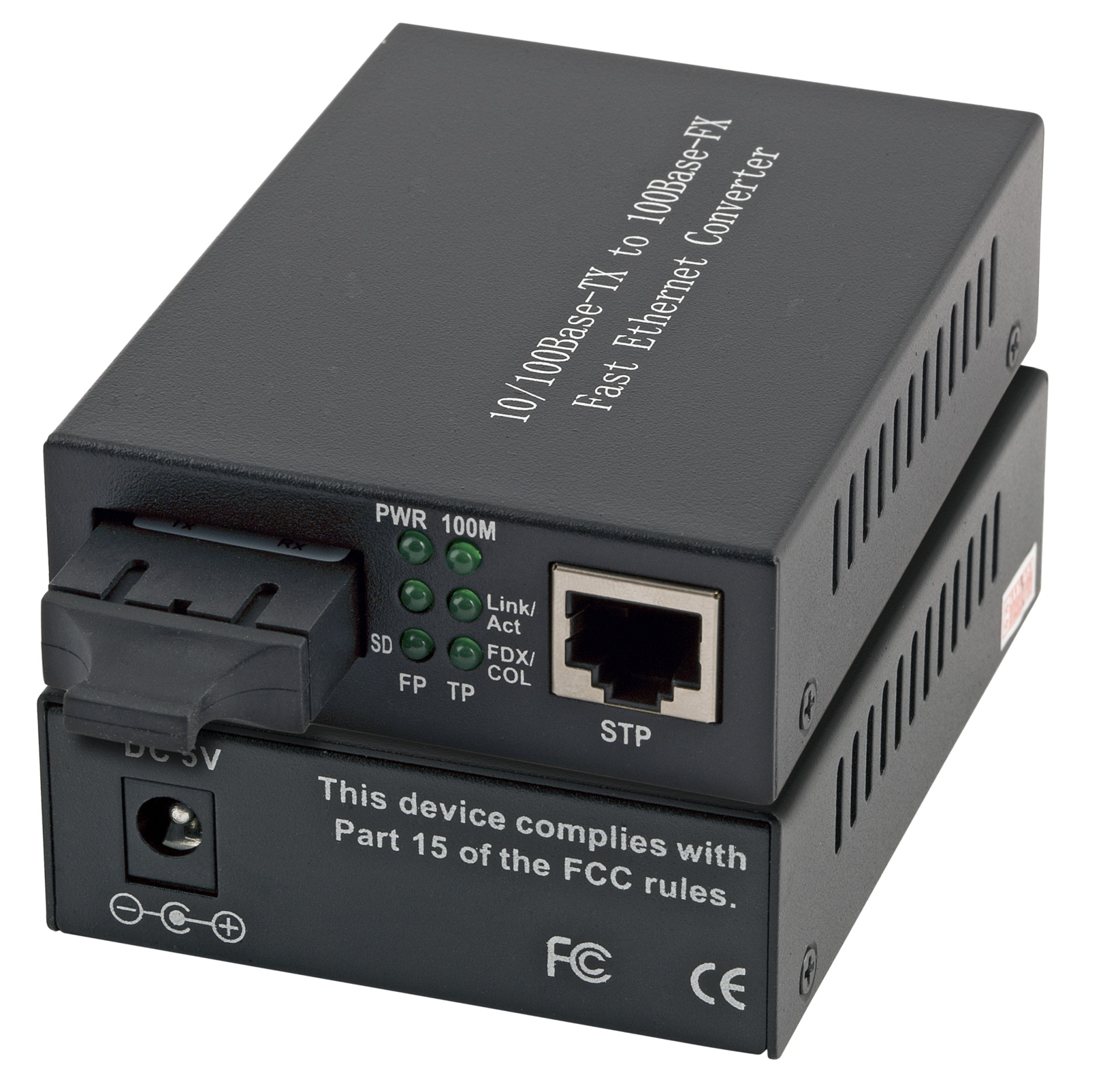 Media Converter RJ45-STP/SC 1310nm/2km, FastEthernet