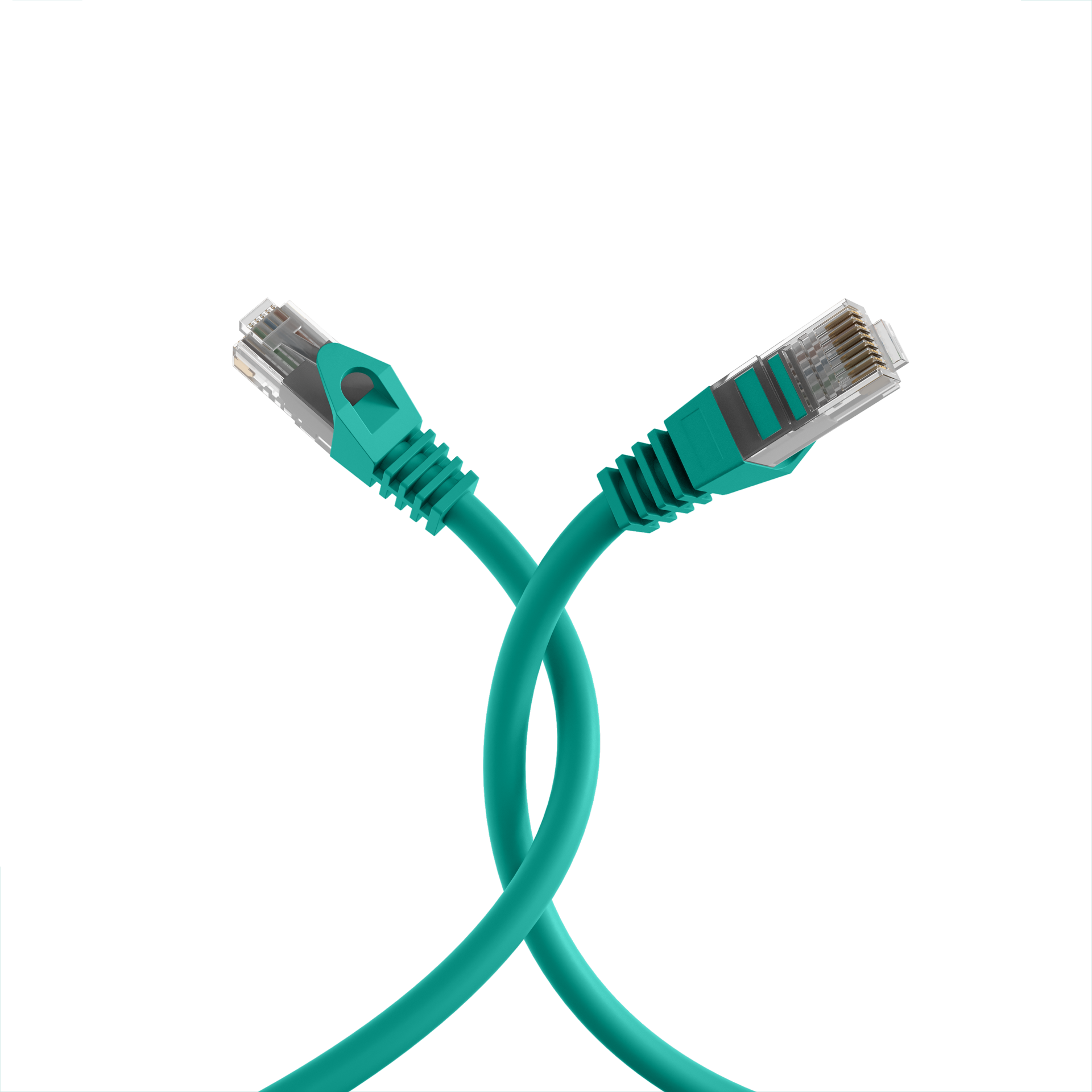 RJ45 Patchkabel Cat.5e U/UTP LSZH  CCA AWG24/7 grün 0,5m