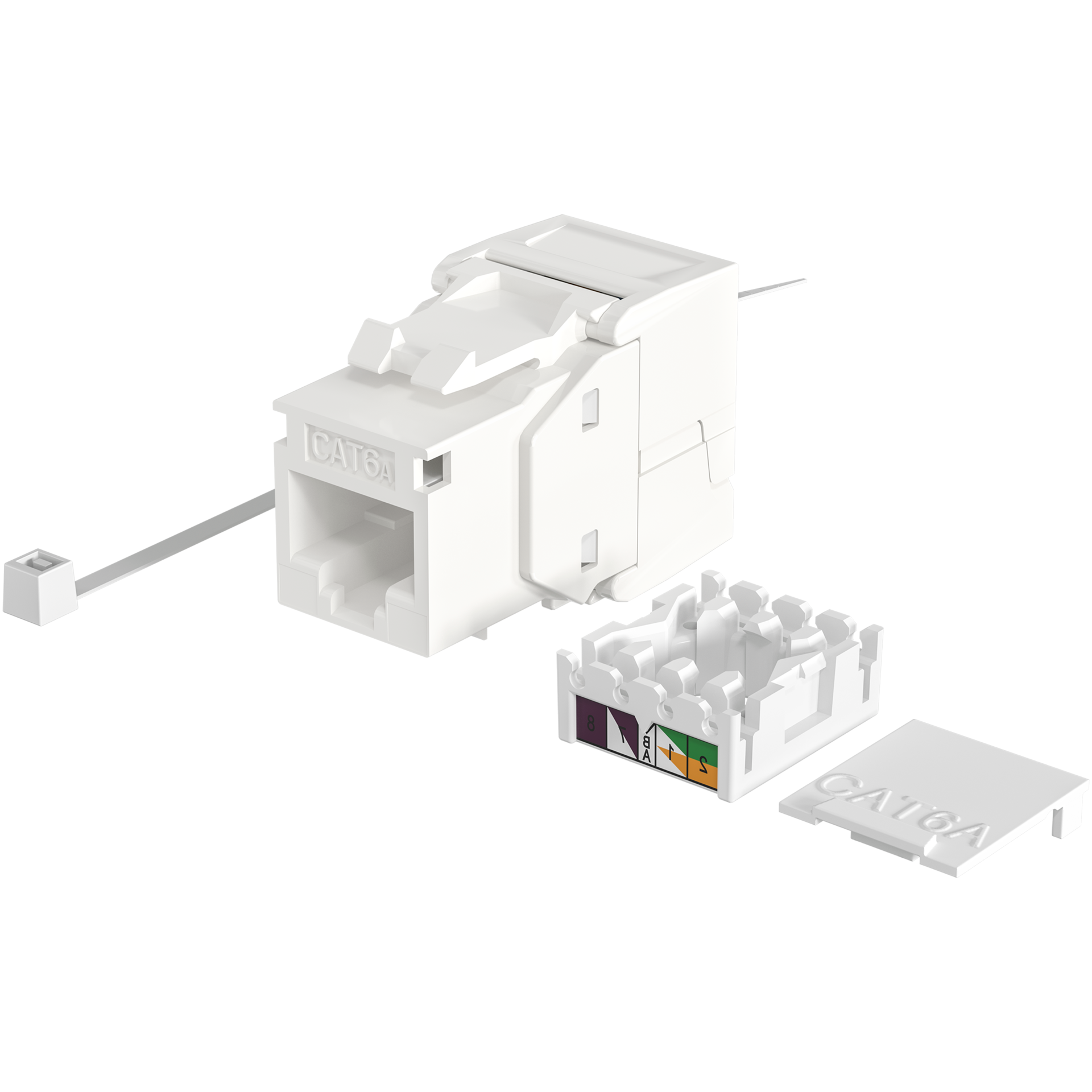 INFRALAN® RJ45 Keystone UTP, Cat.6A, 500MHz, component certified