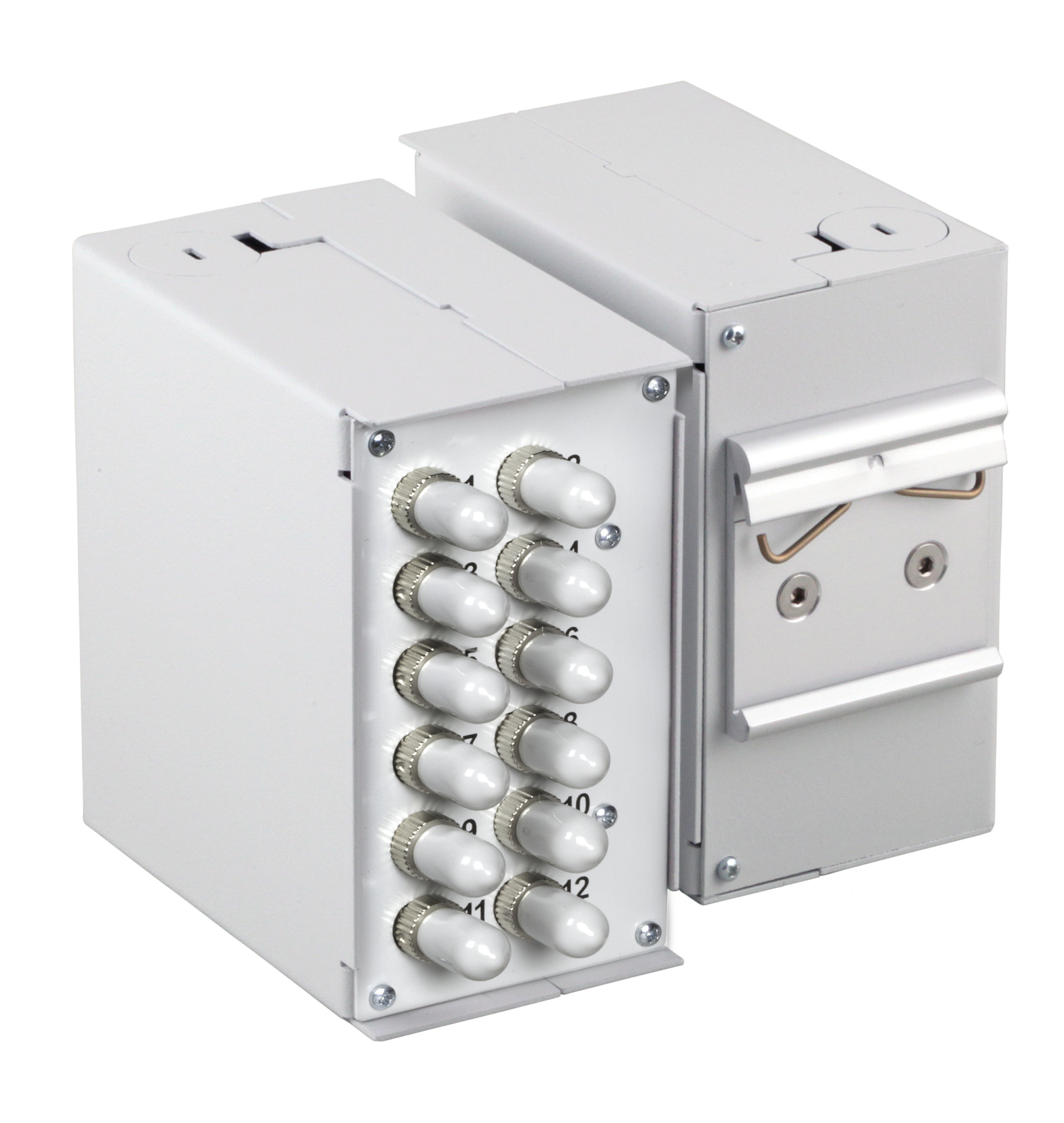 Frontblende für 6 x SC-D, LC-Quad mit 2,8mm Schraublöcher